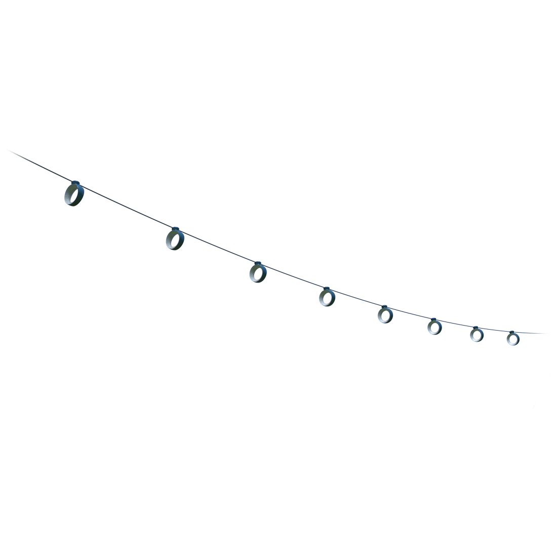 blau hoop girlande fermob 52103