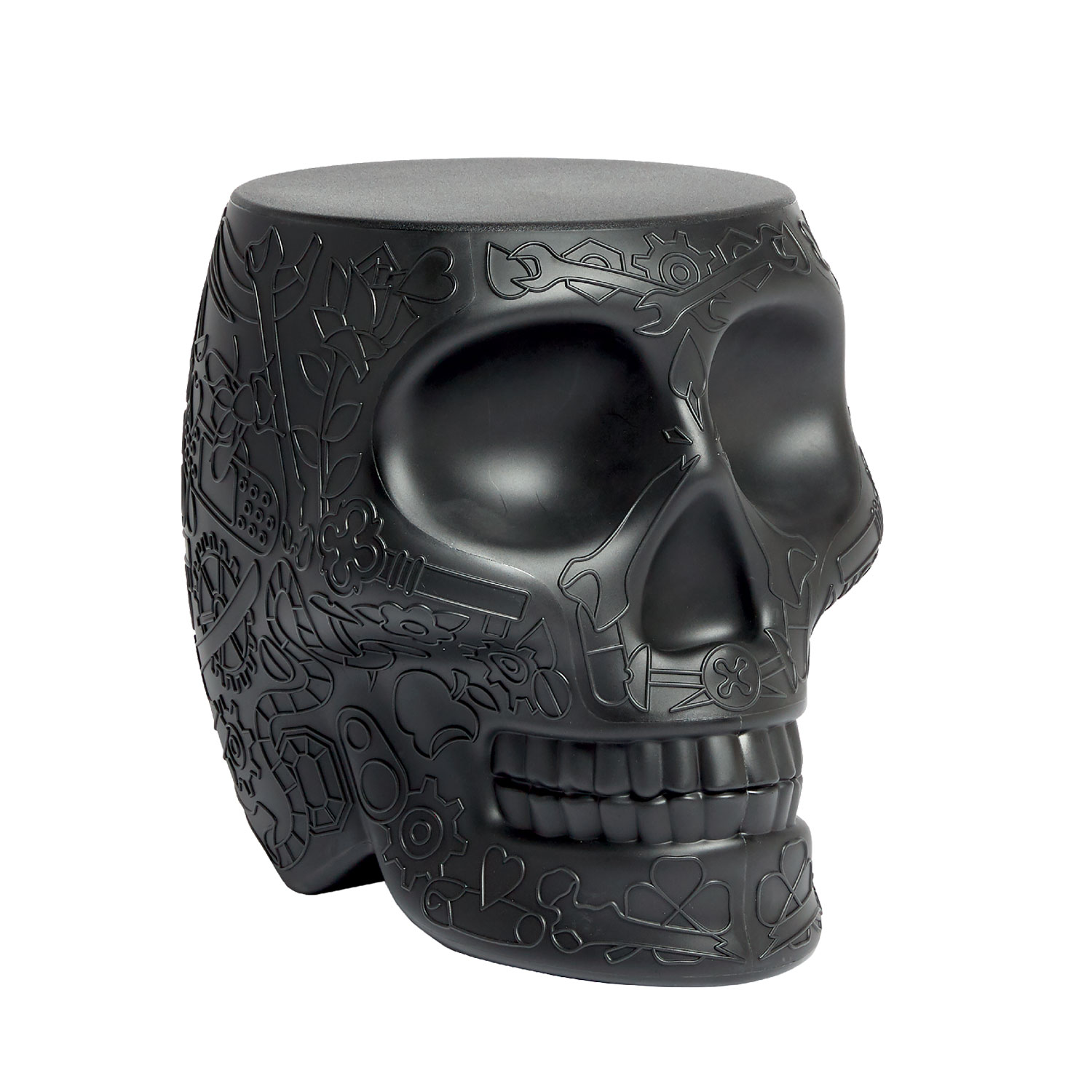 qeebo mexico stuhl beistelltisch schwarz seitlich 97499