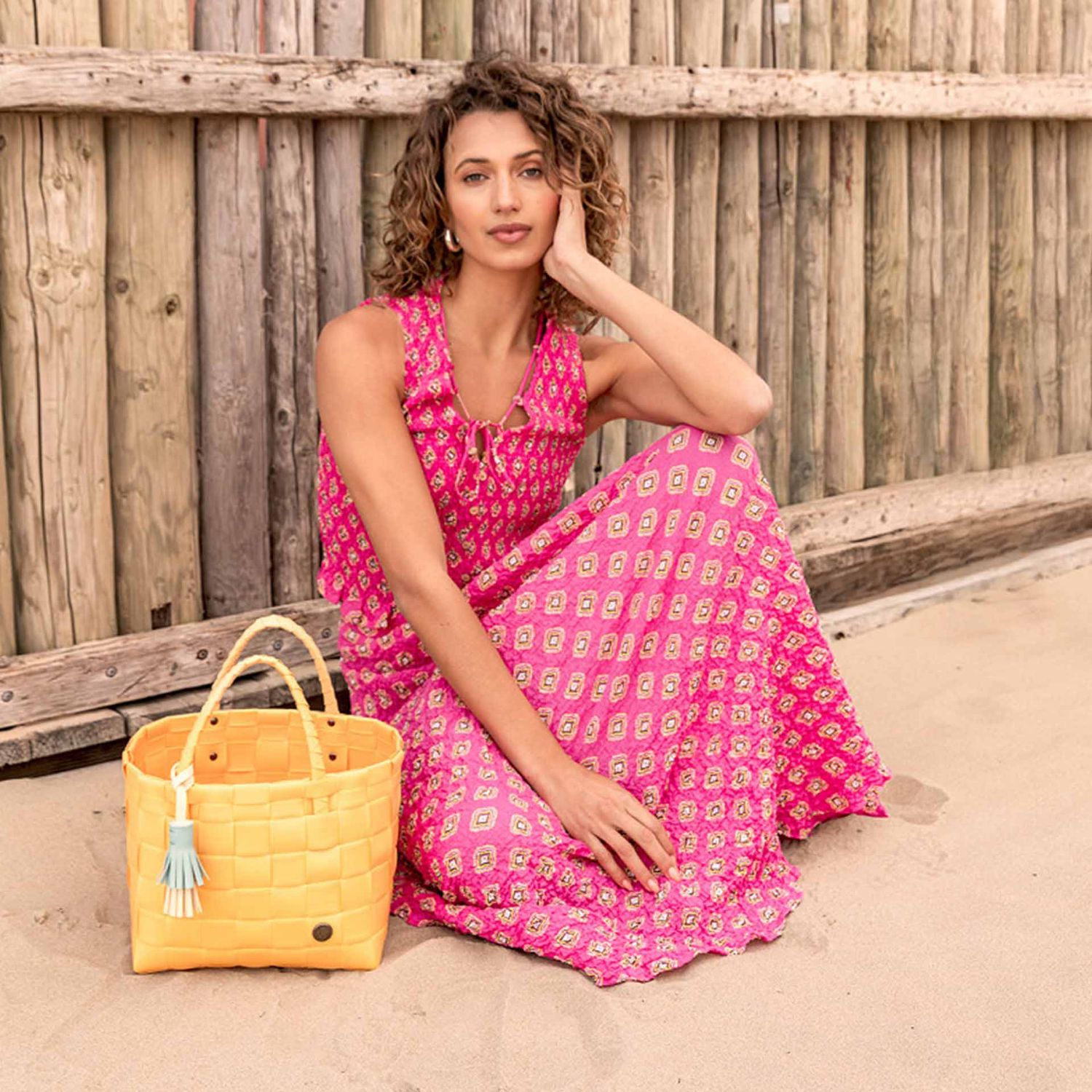 Handed By - Mini Paris Shopper rustic pink