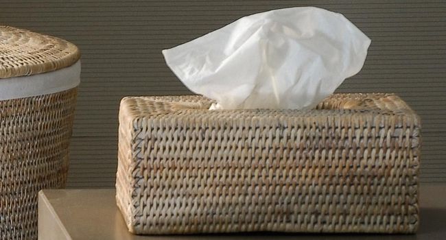 Decor Walther Basket KBX Basket Papiertuchbox mit Tüchern