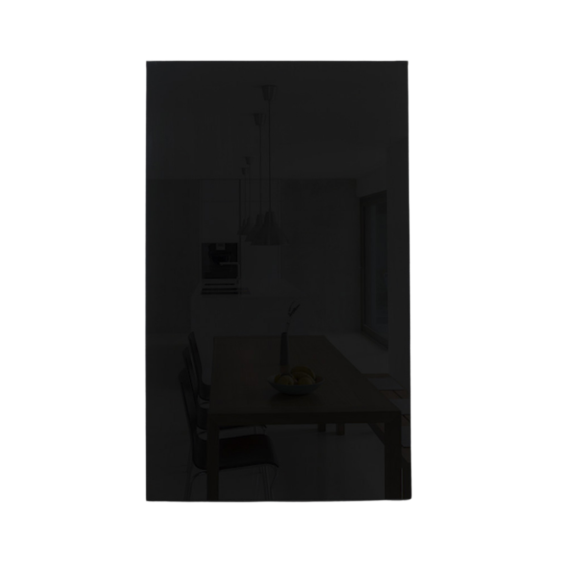 Glas Magnettafel max 80x50cm schwarz 13212