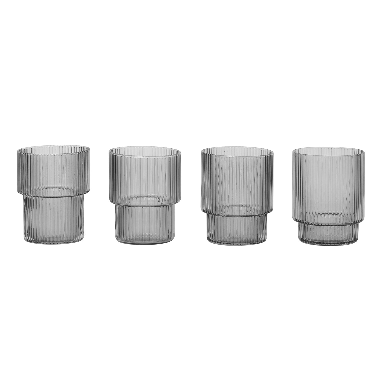 Ripple Glser ferm Living rauch Grau