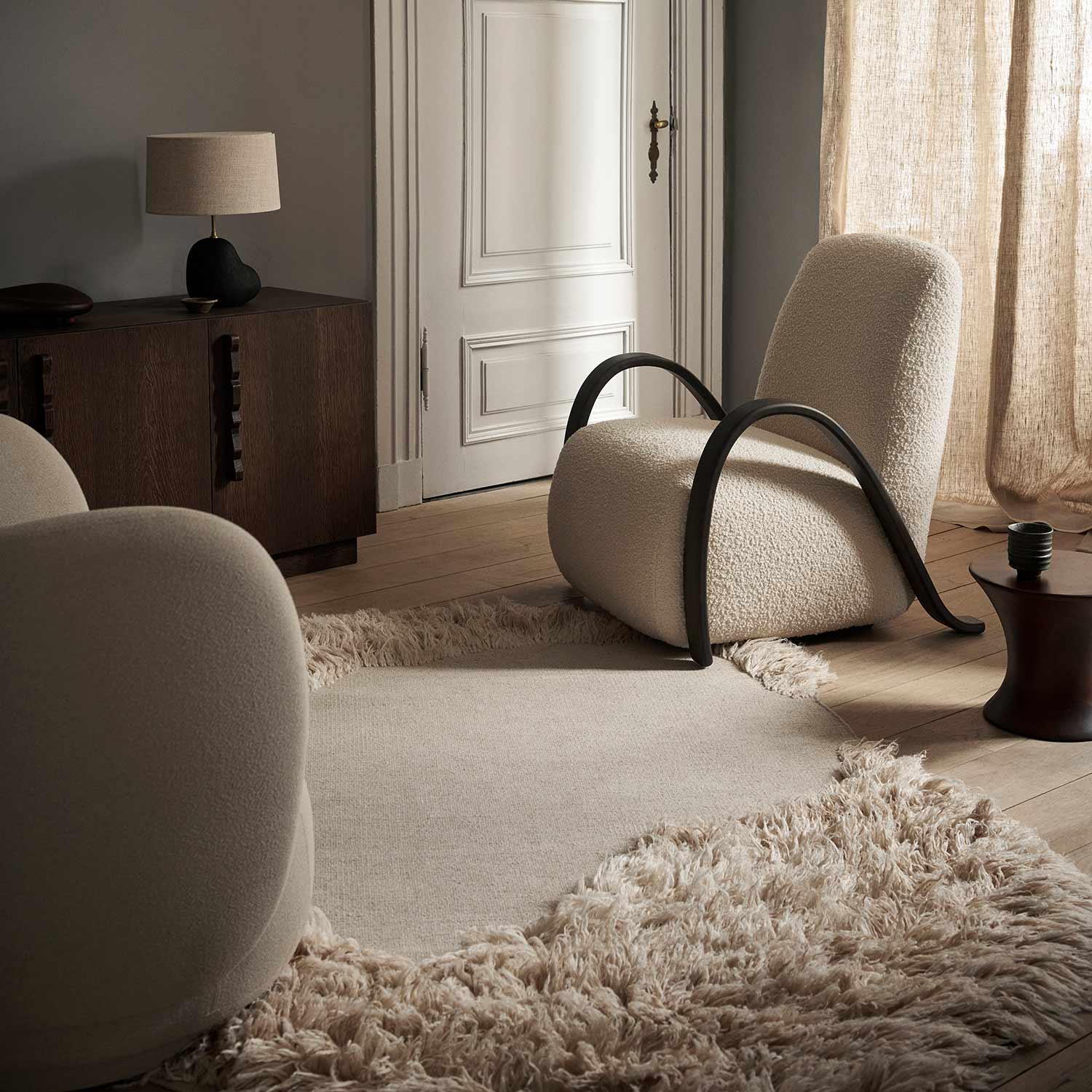 ferm living buur lounge chair boucle wohnzimmer 96163