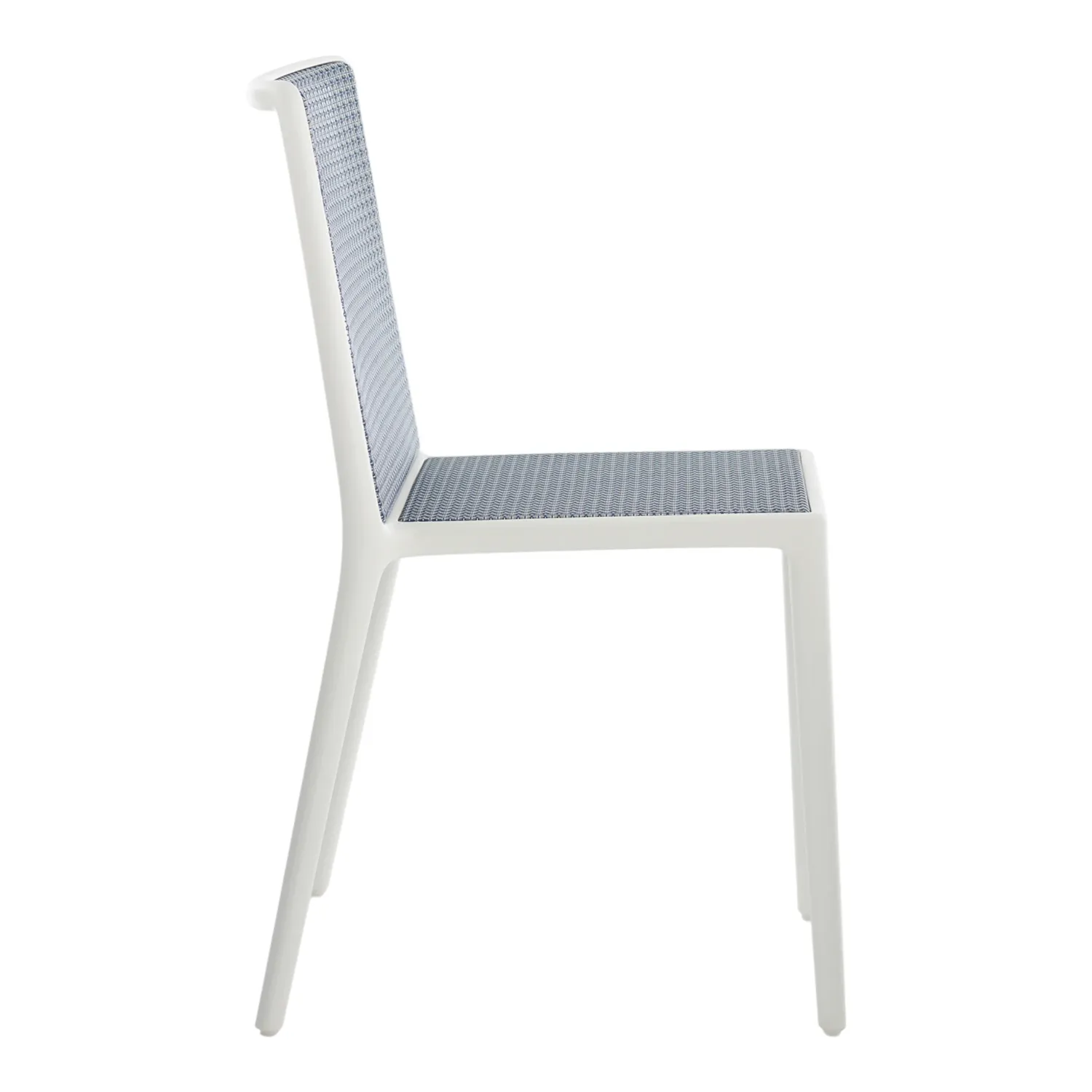 Kartell - Belvedere Tech Stuhl 2er-Set weiß/blau