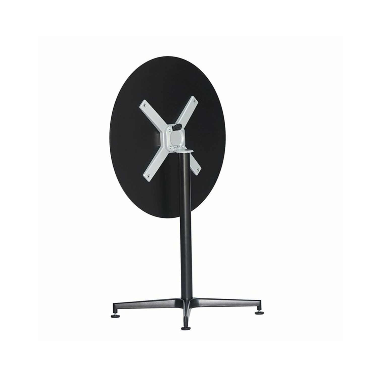 fiam klapptisch vega rund schwarz rueckseite 66313