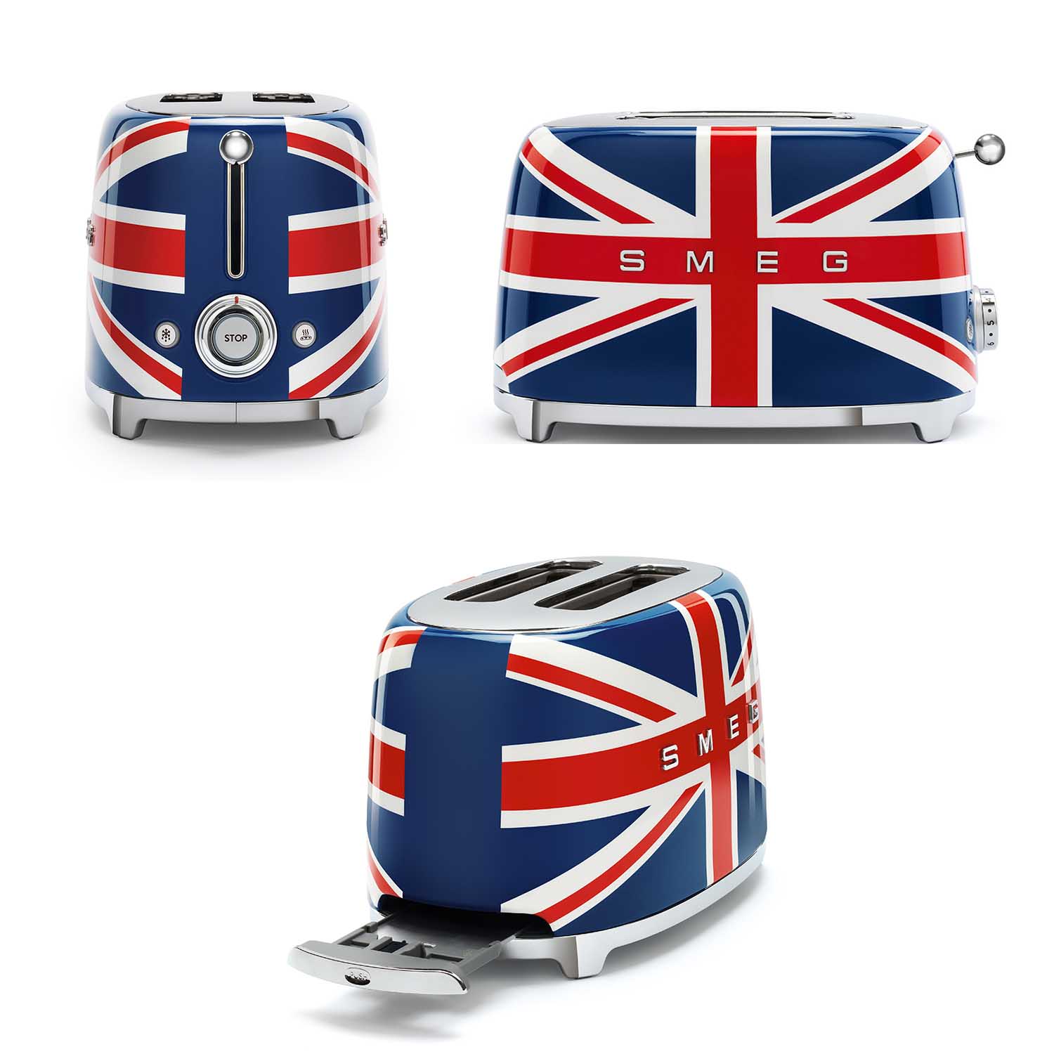 2 Scheibentoaster SMEG TSF01 Union Jack