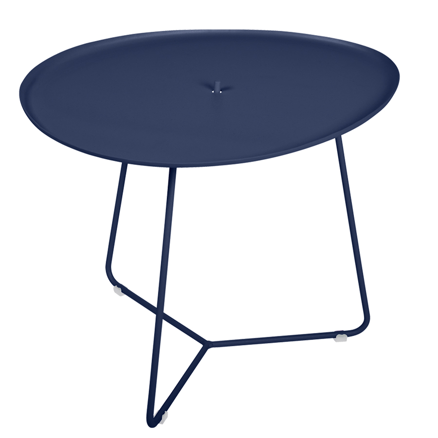 fermob cocette niedriger tisch abyssblau 92 64202