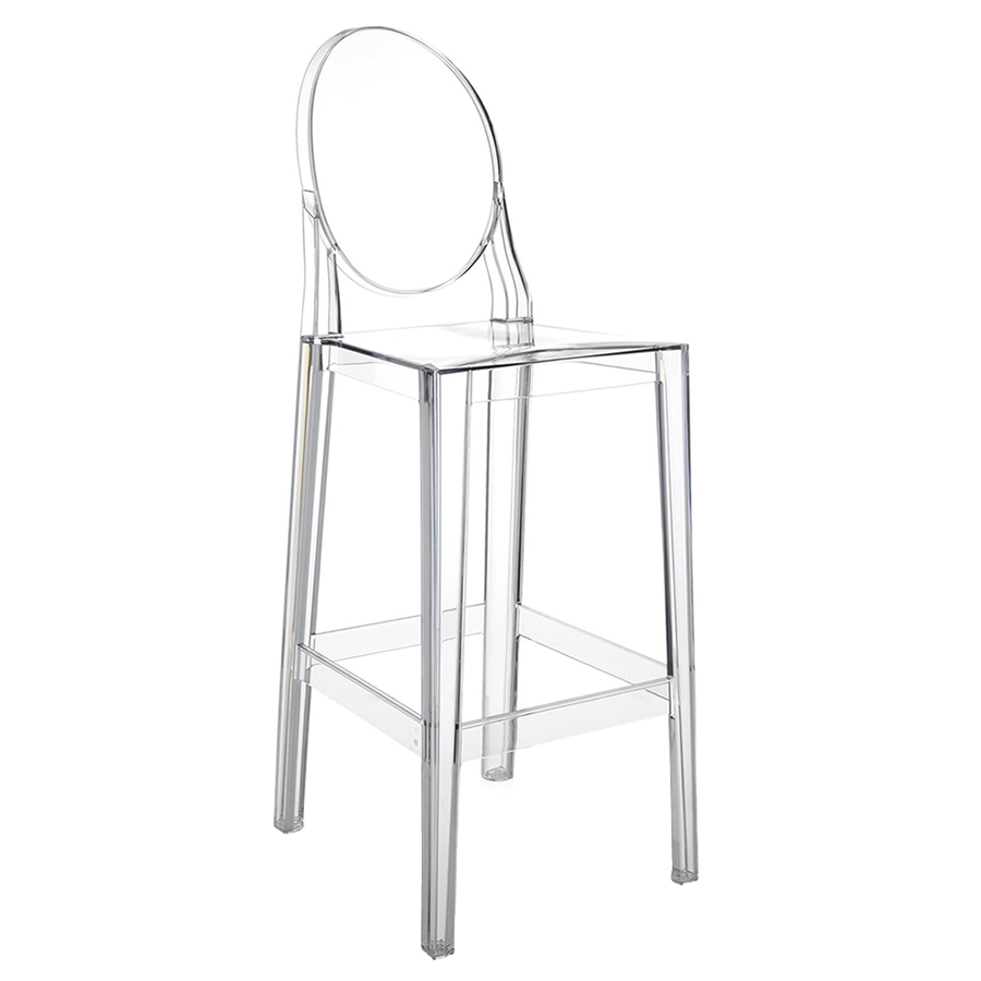 kartell one more barhocker 75cm kristall KAR05891B4 102431