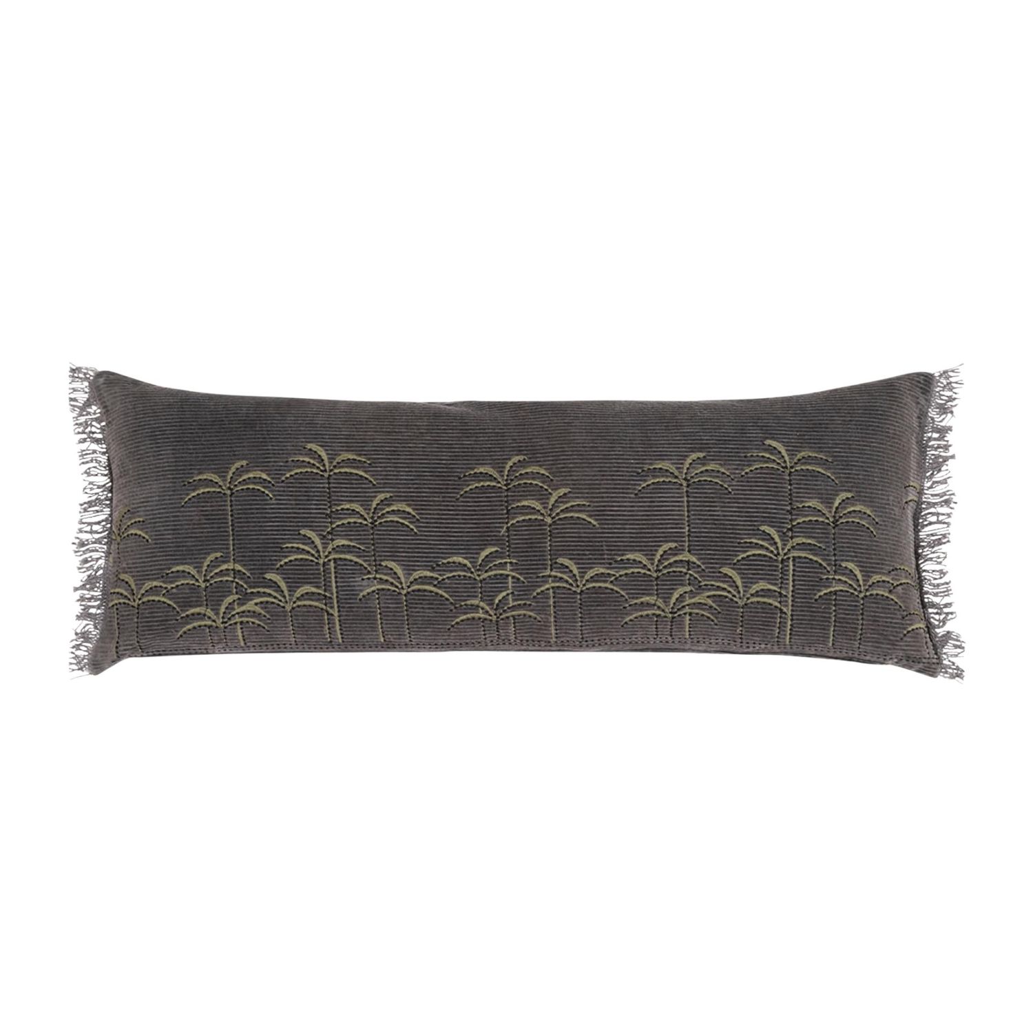 pad - Palm Kissenhülle 30 x 75 cm dunkelgrau