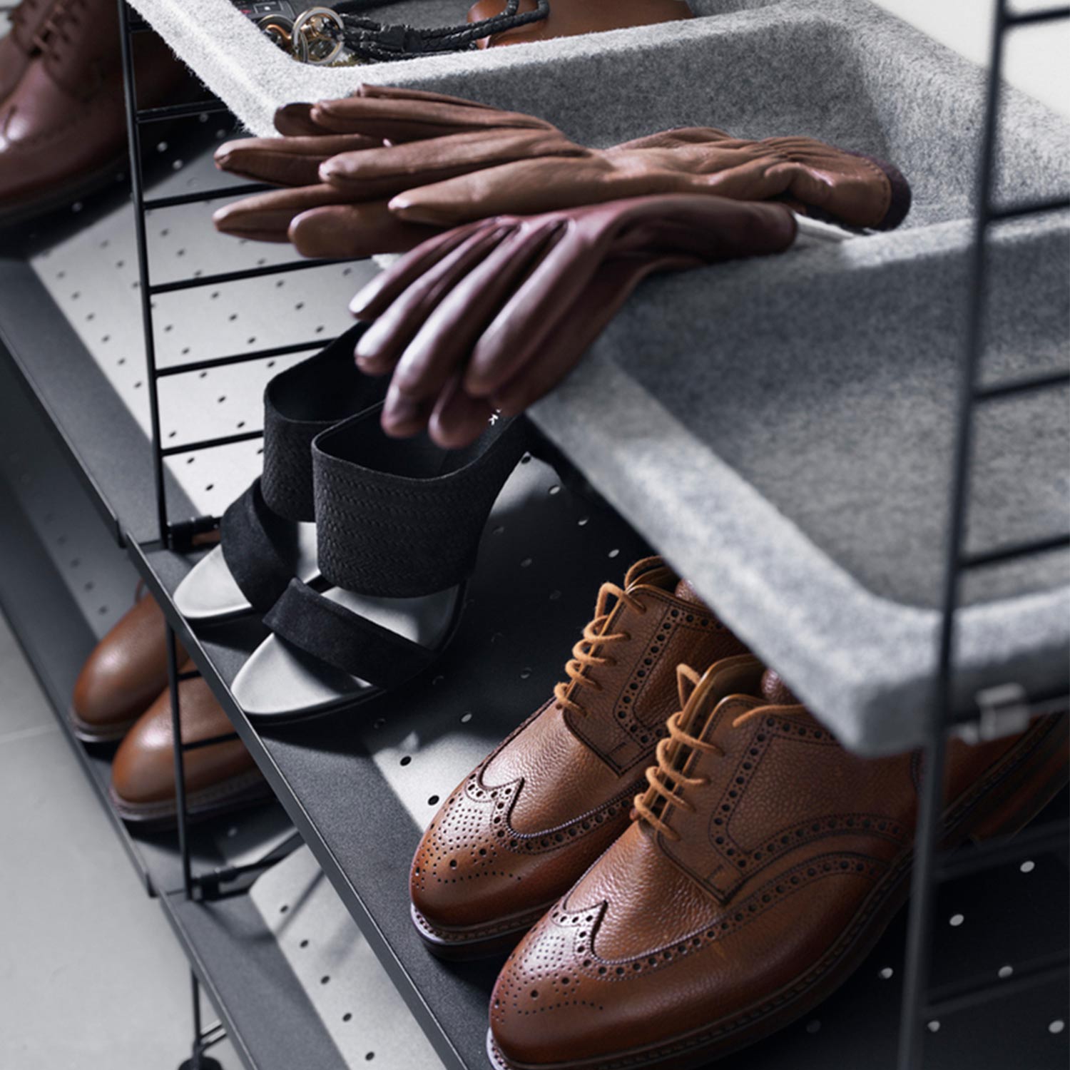 string aufbewahruneinsatz filz grau 63062