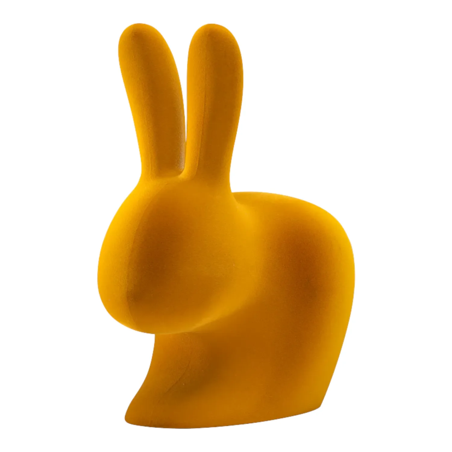 Qeeboo - Rabbit Stuhl Velvet Finish dark gold