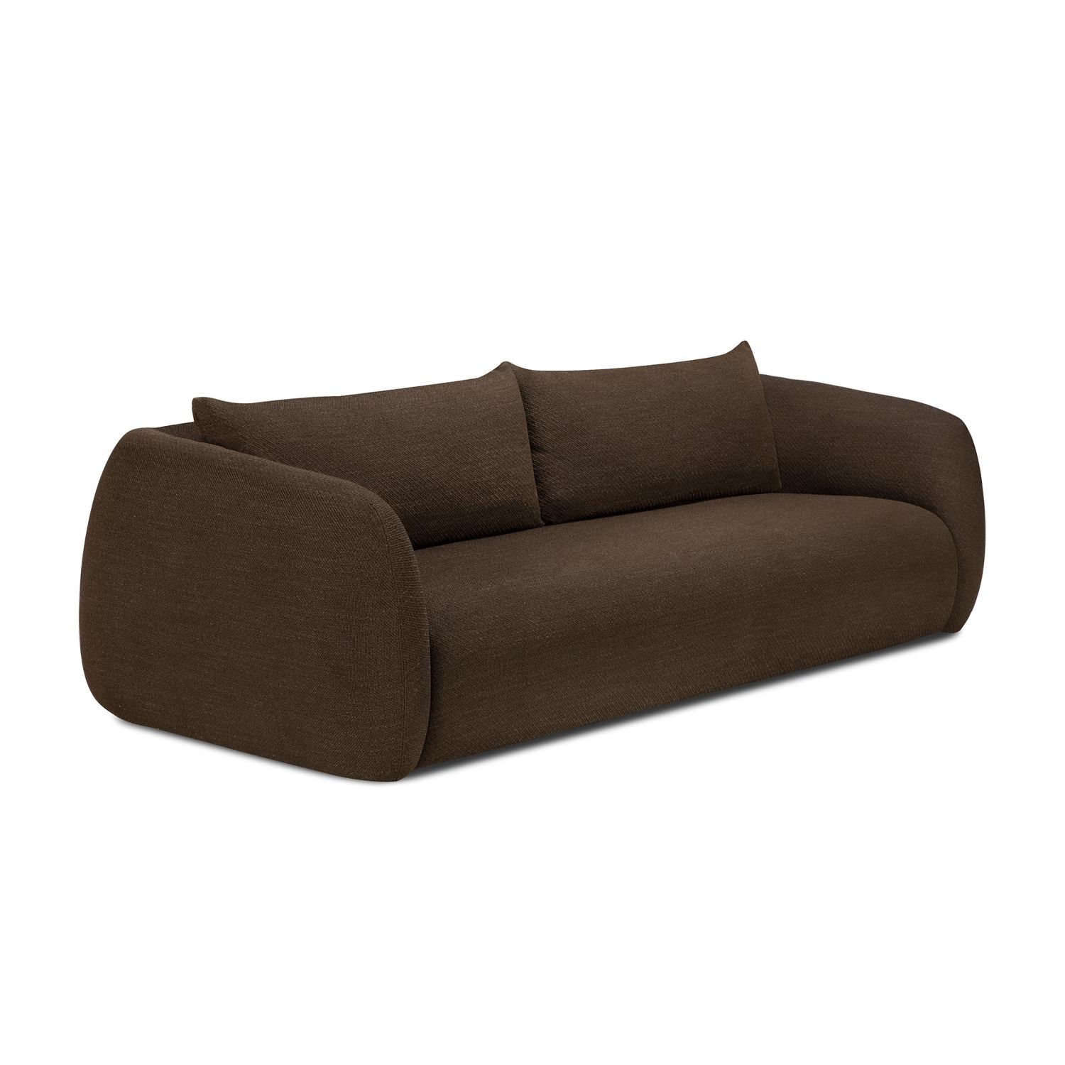 Ethnicraft - Figur Sofa 3-Sitzer chocolate
