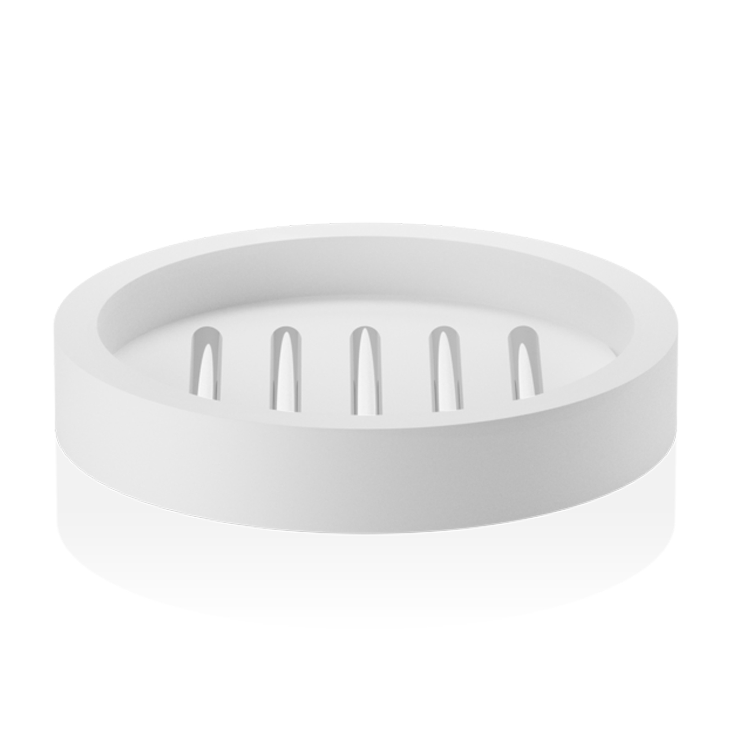 0972154 Stone Seifenschale weiss chrom Decor Walther 30516