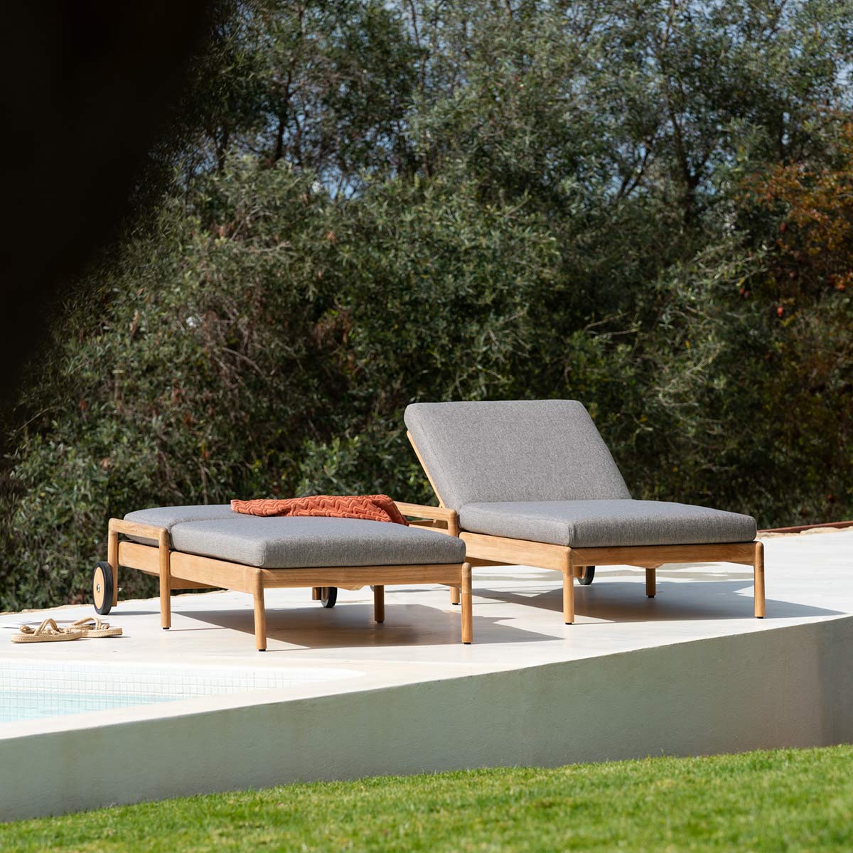 ethnicraft sonnenliege auflage mokka 85699