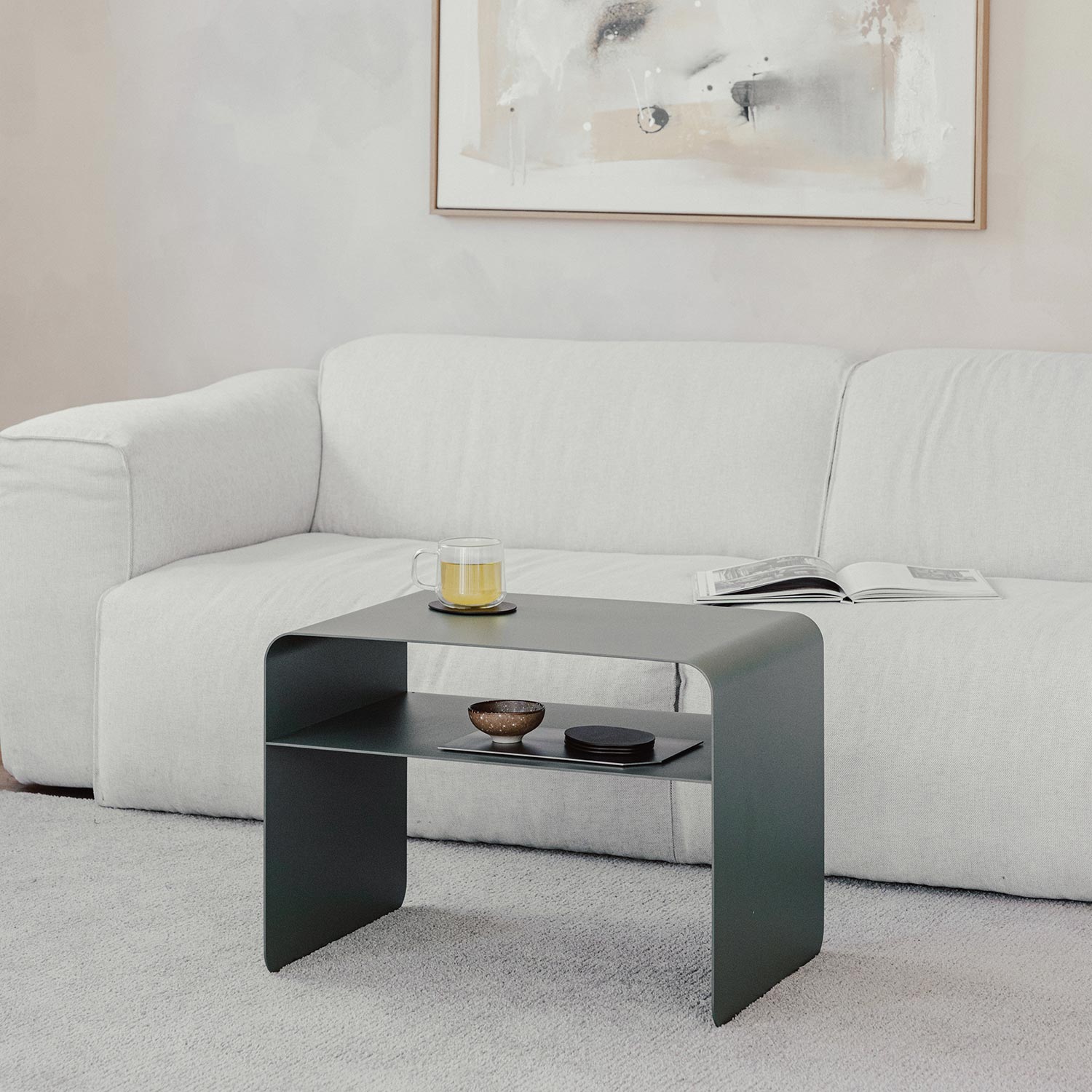 Metallbude - Cosmo Beistelltisch schwarz