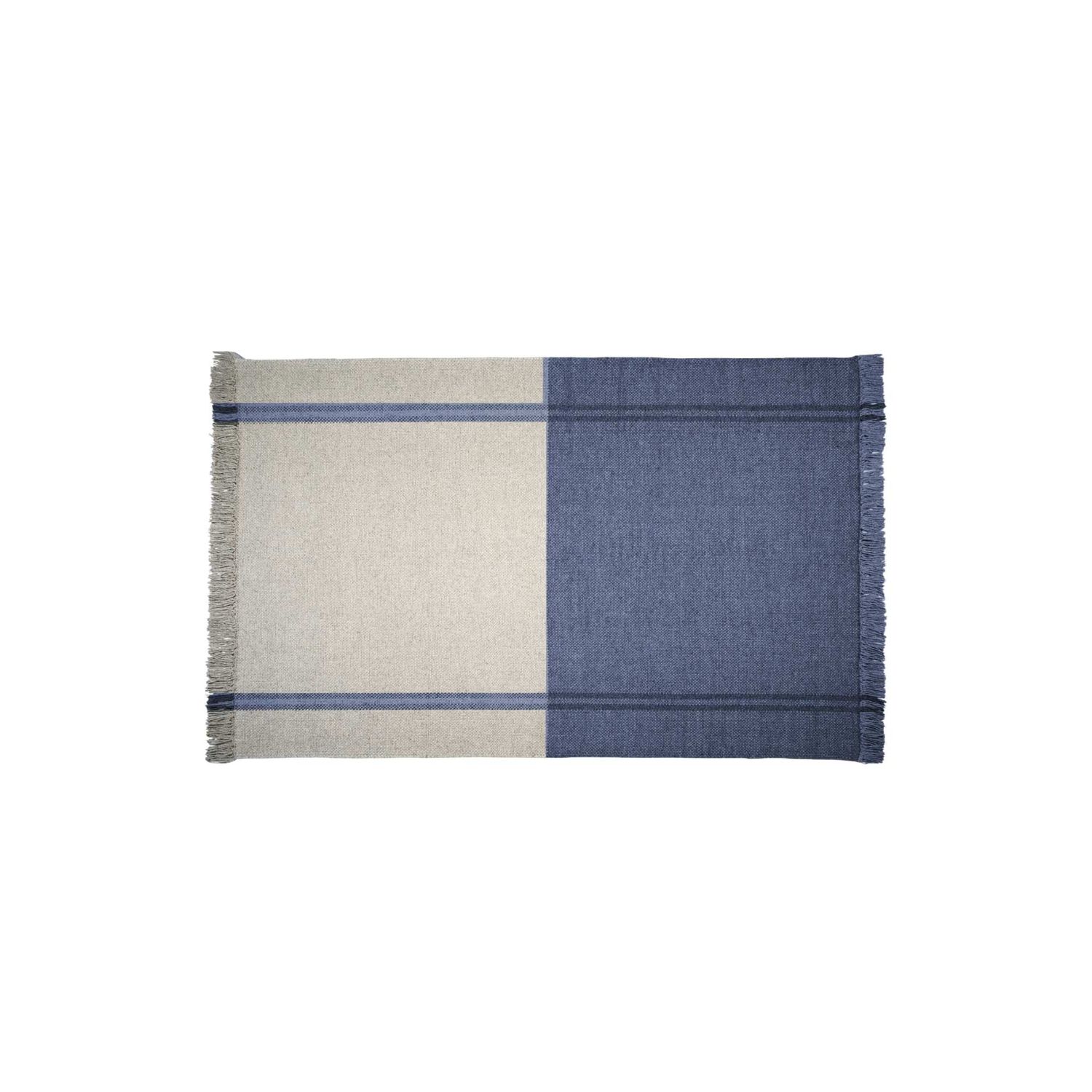 pad - Dublé Teppich 92 x 172 cm blau