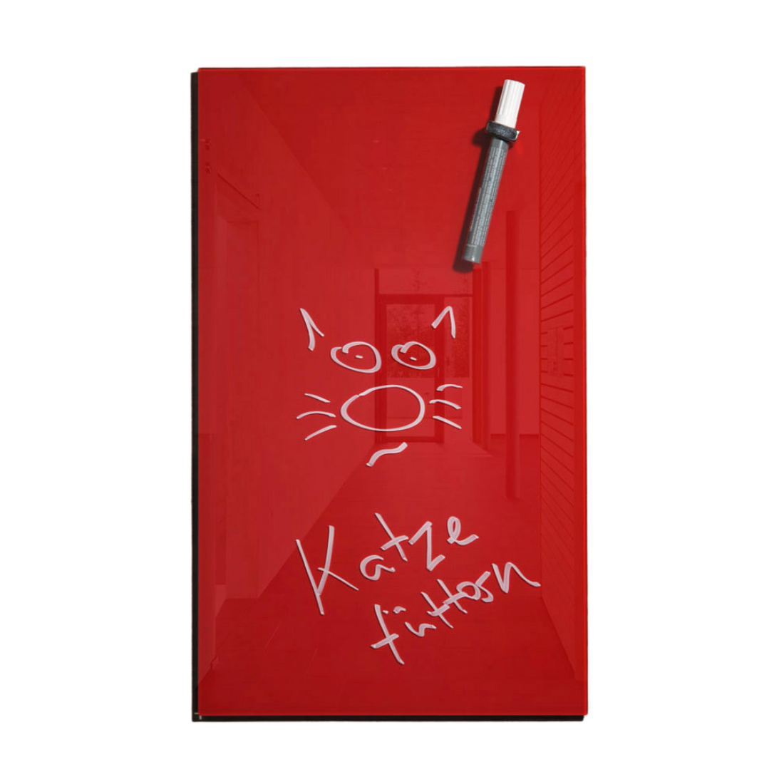 raum blick magnettafel max rot 50 30 cm 13534