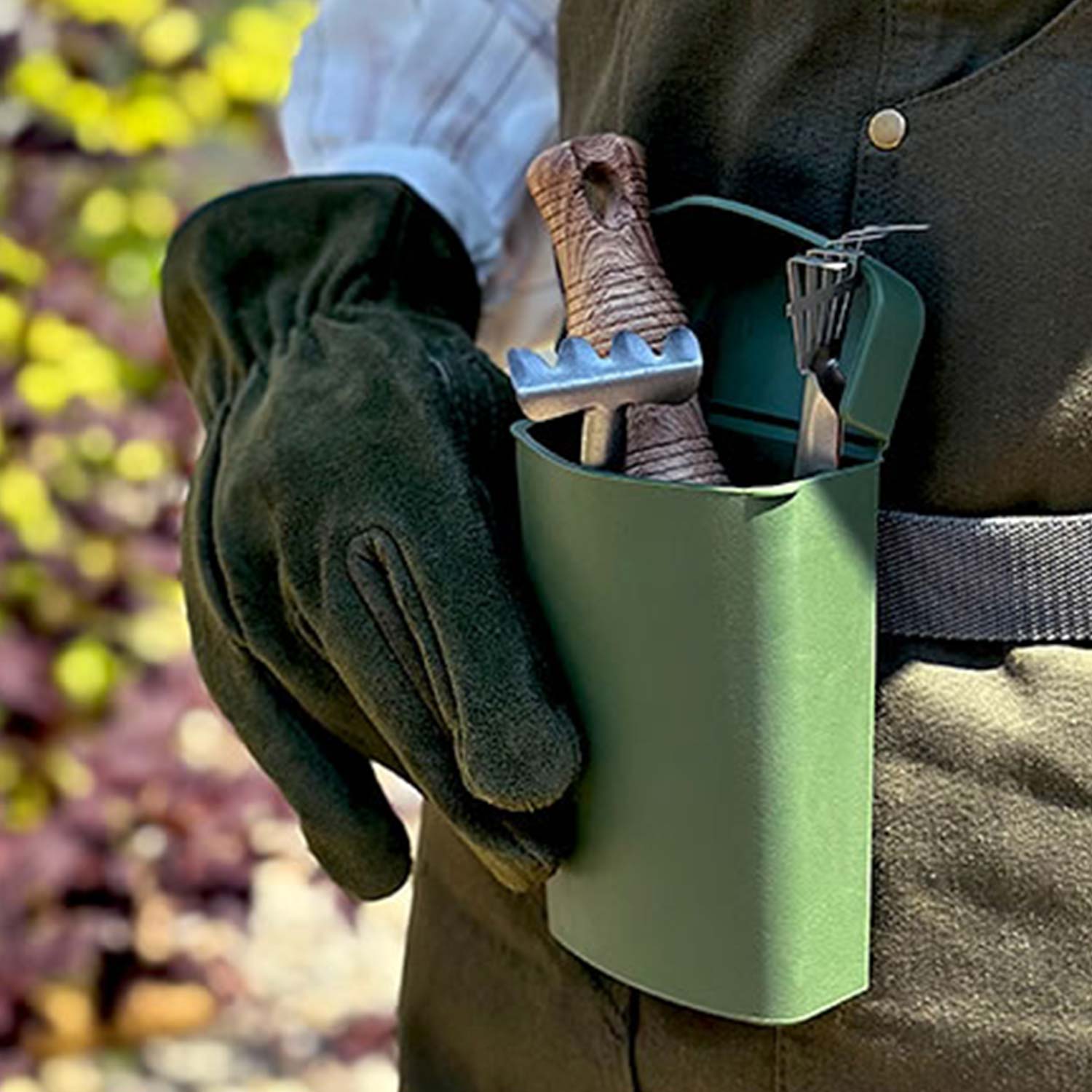 Hachiman - Garden Tool Bag & Pocket dunkelgrün