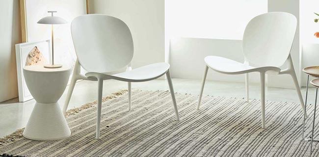 Kartell Hocker weiß AHA-Hocker