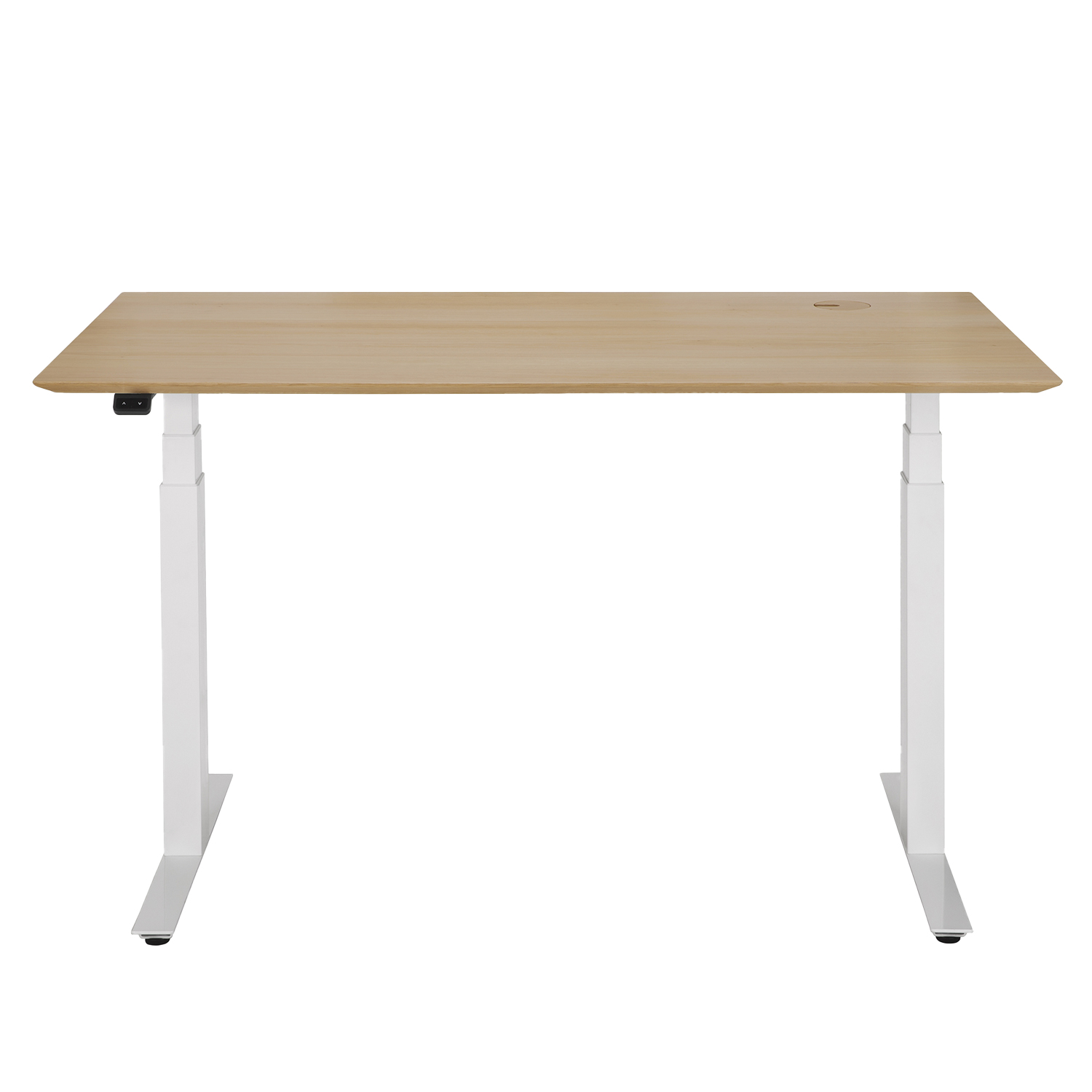 ethnicraft bok schreibtisch kabeldurchlass weiss eiche 26107 98809