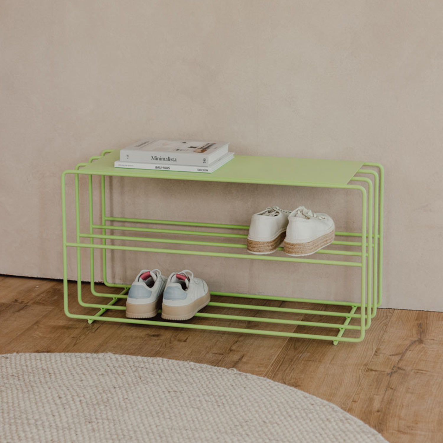 Metallbude - Neva Schuhregal schwarz