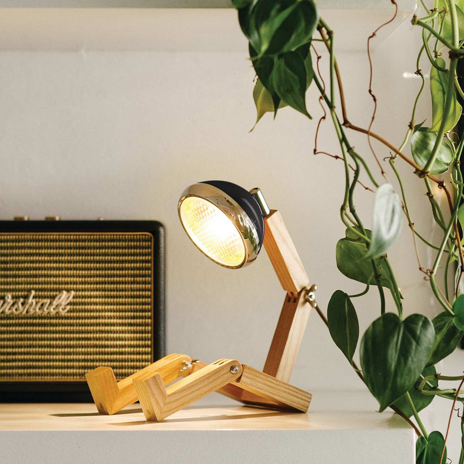 mrwattson leuchte led holz 82626