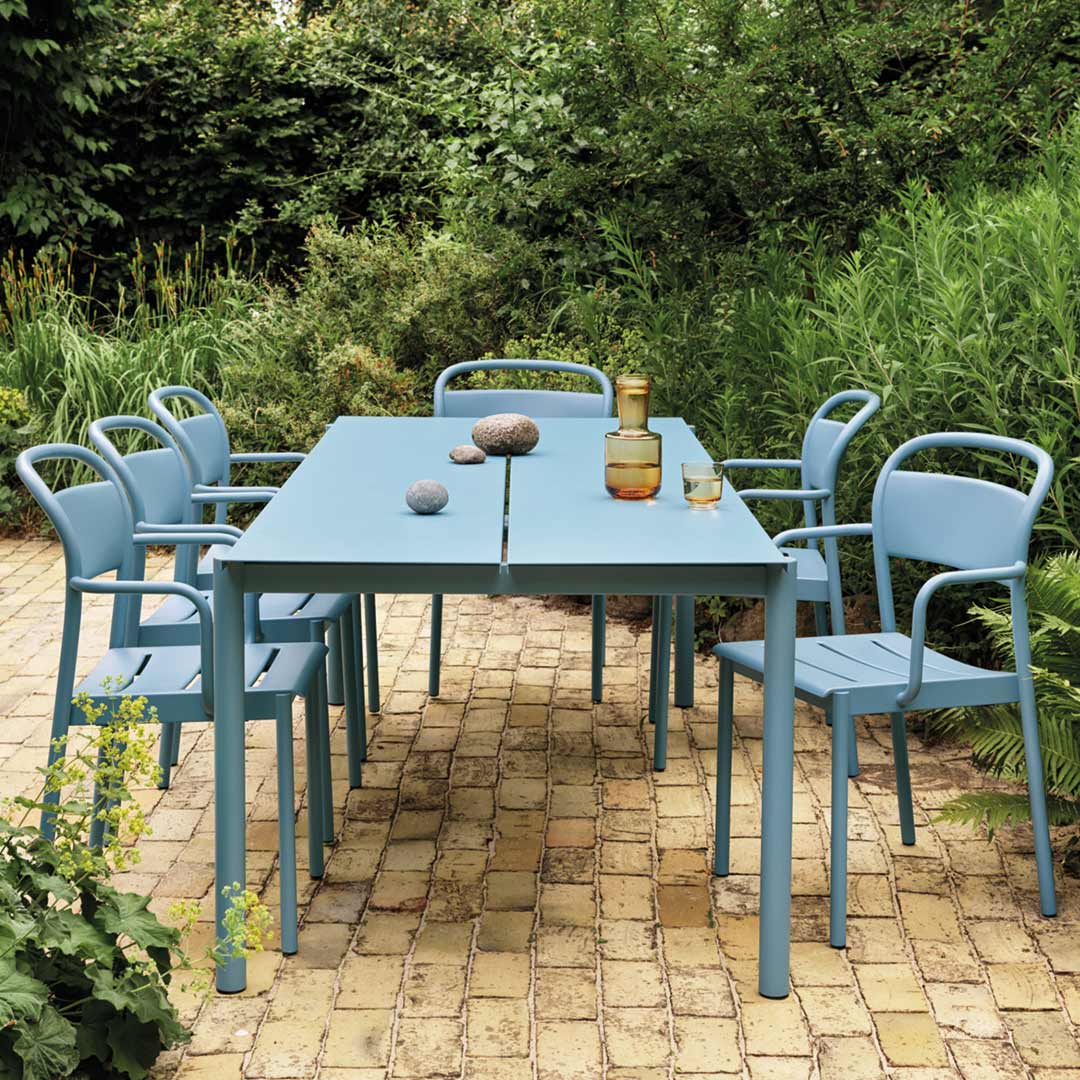 muuto linear armchair pale blue ambiente ticsh 85903