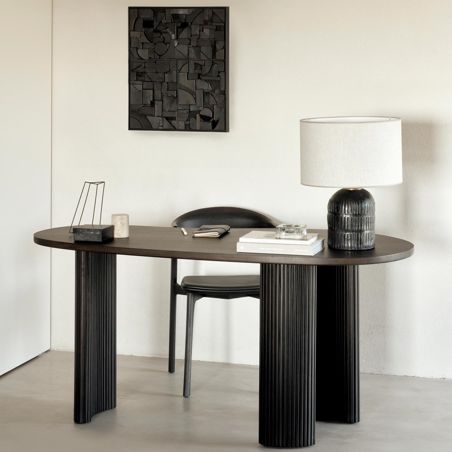 ethnicraft bricks wanddekoration dunkelbraun klein rechteckig schreibtisch 92263