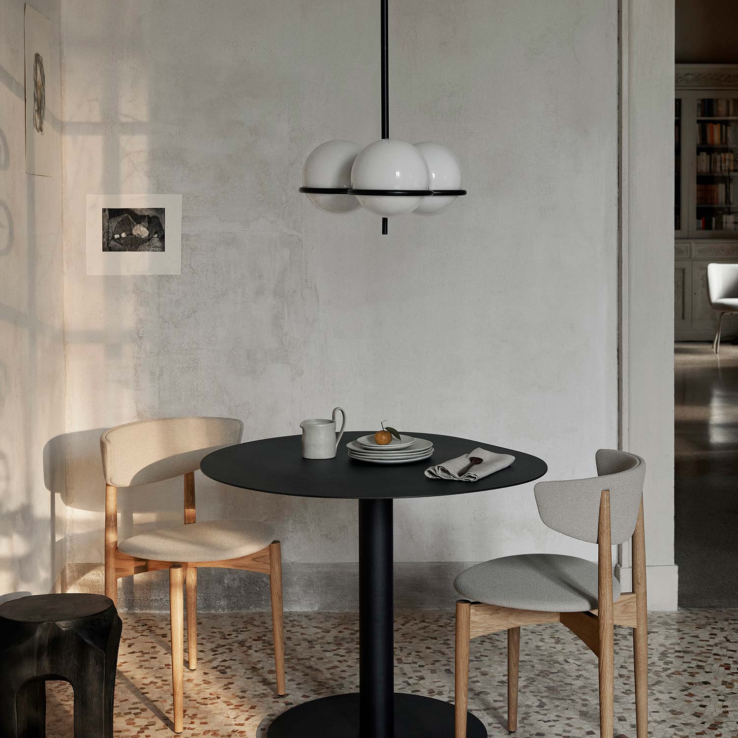 ferm living era chandelier schwarz esszimmer 90839
