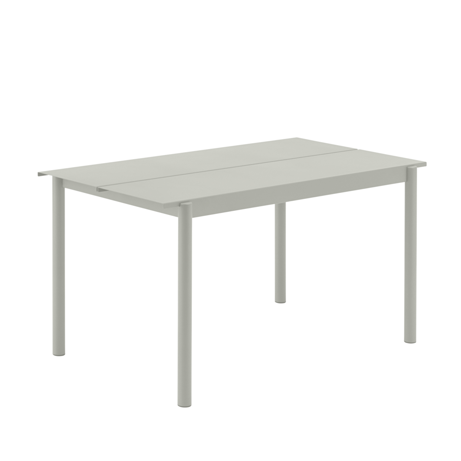 muuto linear steel table grey 140 85142