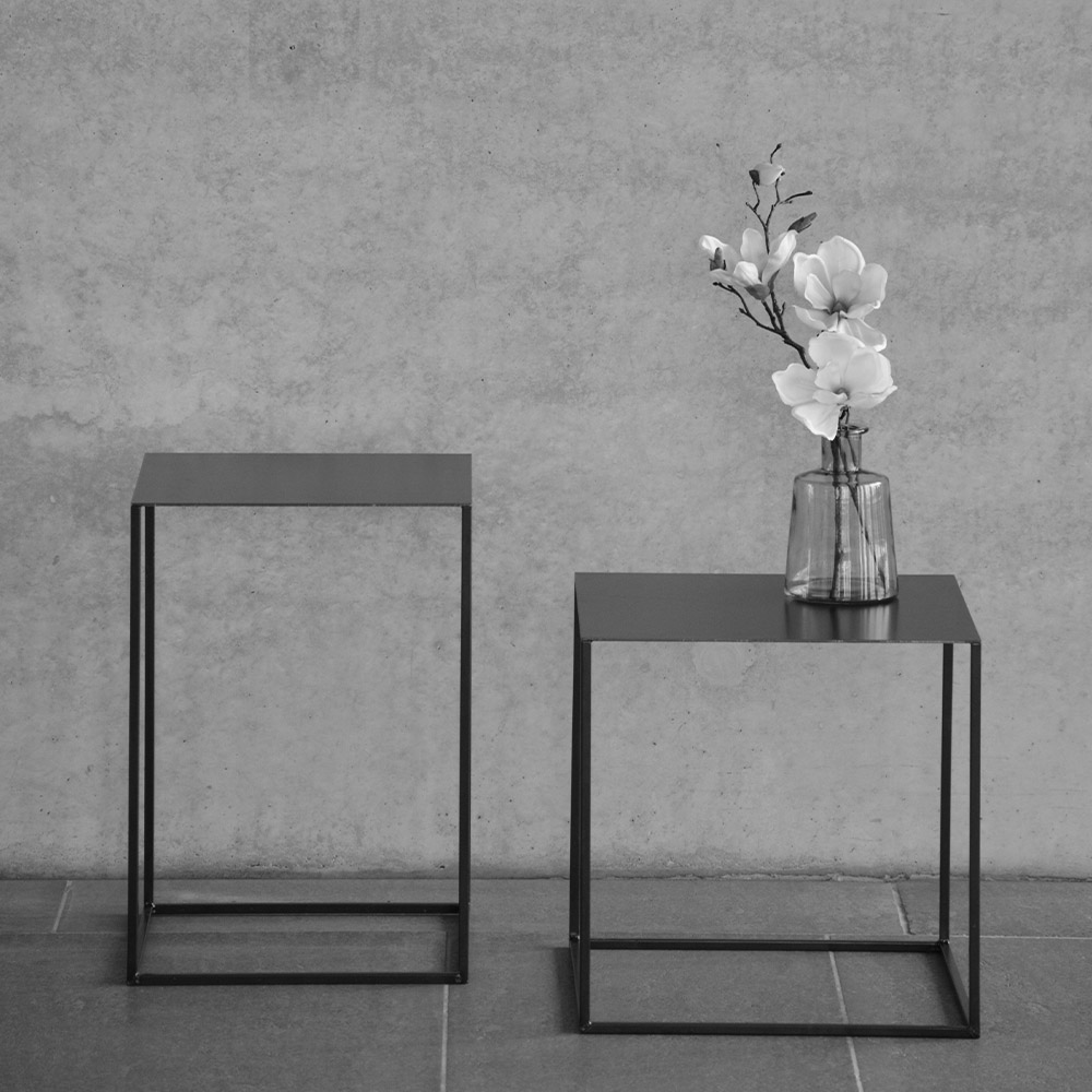 jan kurtz pur beistelltisch schwarz wei 50424