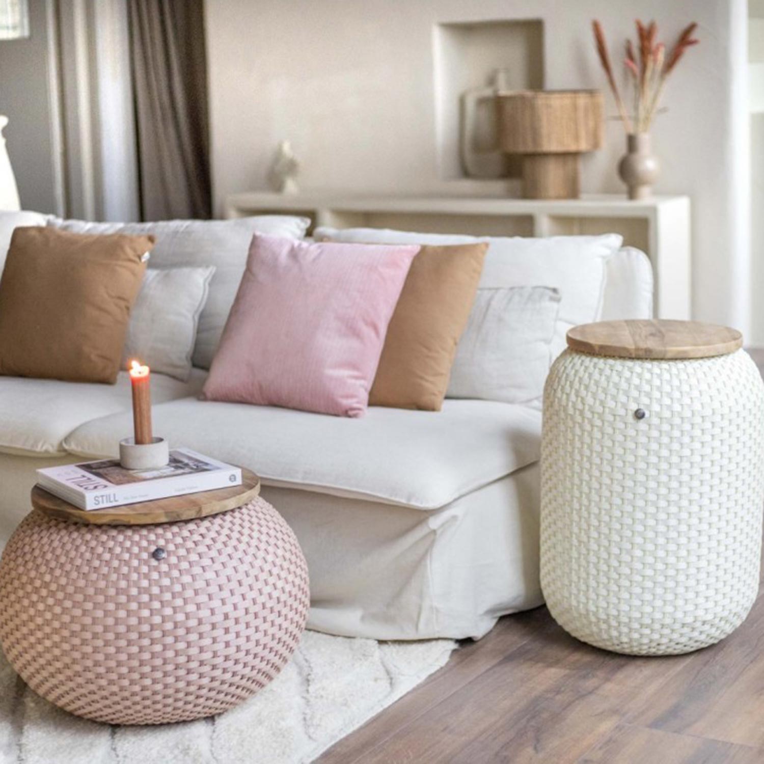 handed by halo beistelltisch copper blush wohnzimmer 94010