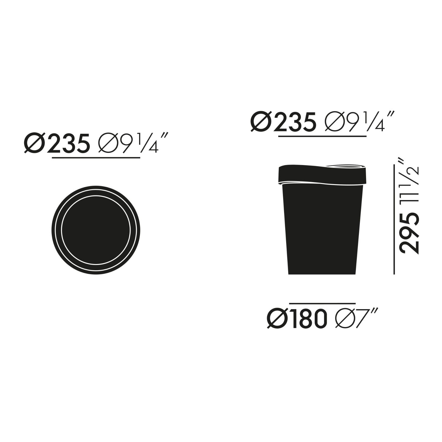 Vitra - Happy Bin RE Papierkorb small poppy red