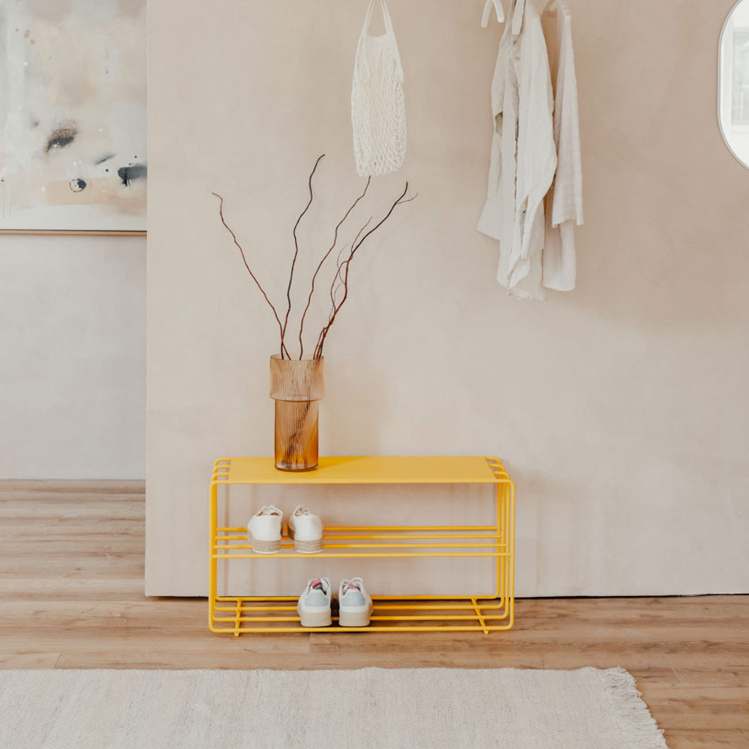 Metallbude - Neva Schuhregal schwarz