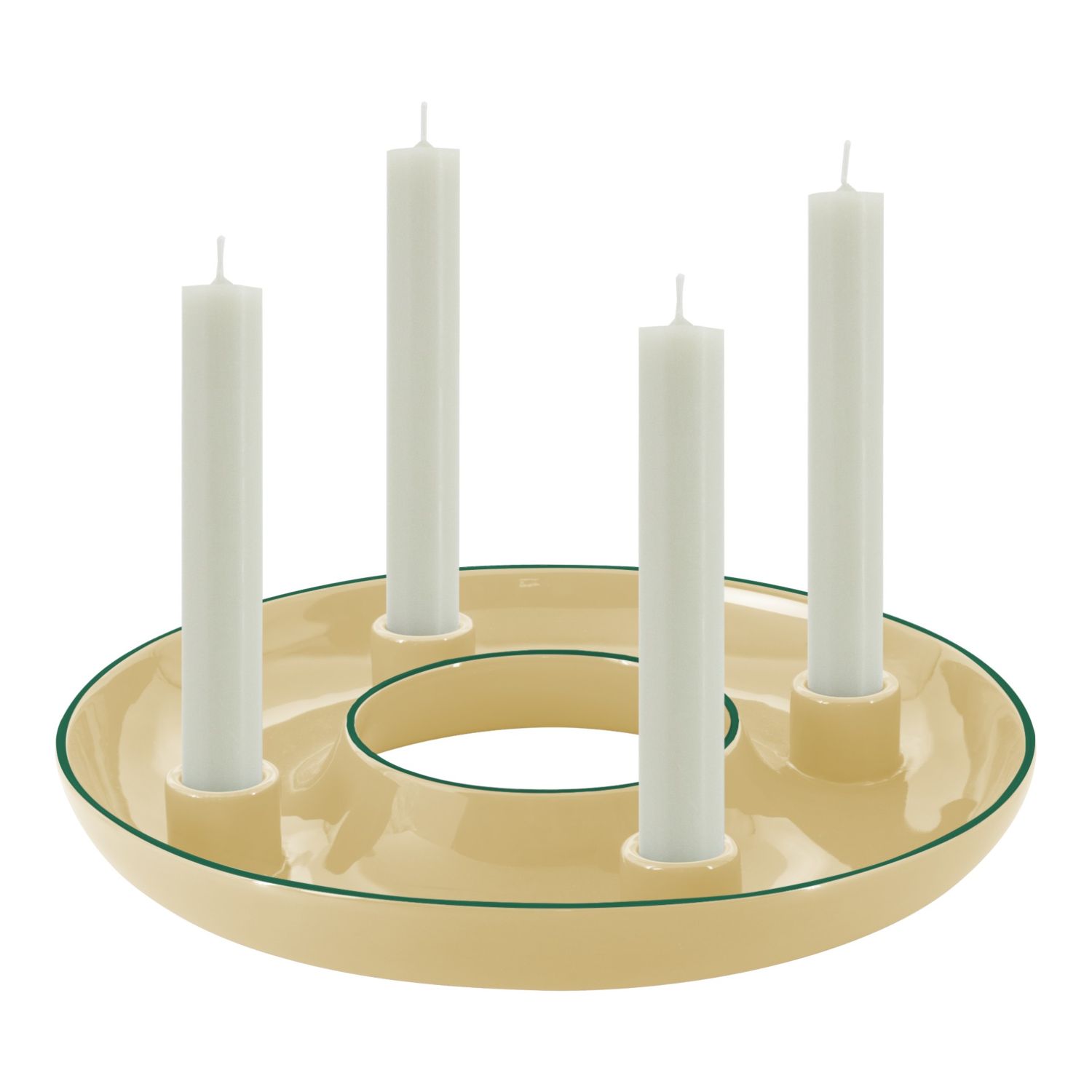 REMEMBER - Lucia Kerzenschale beige