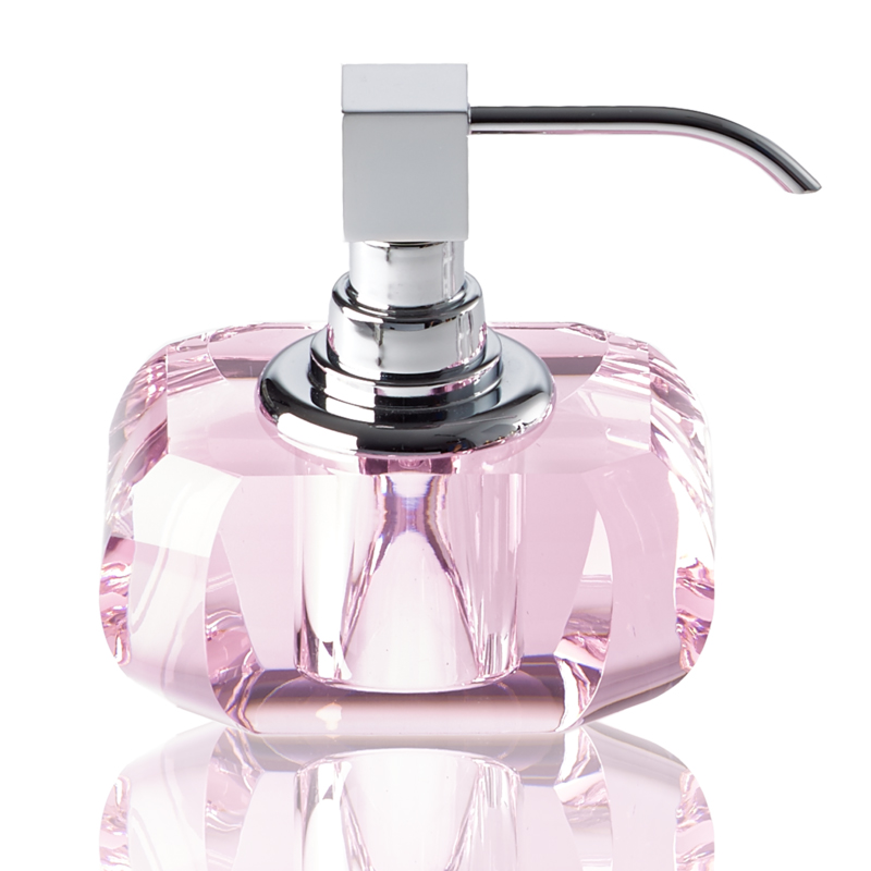 Decor Walther Kristall Seifenspender chrom pink 0924261