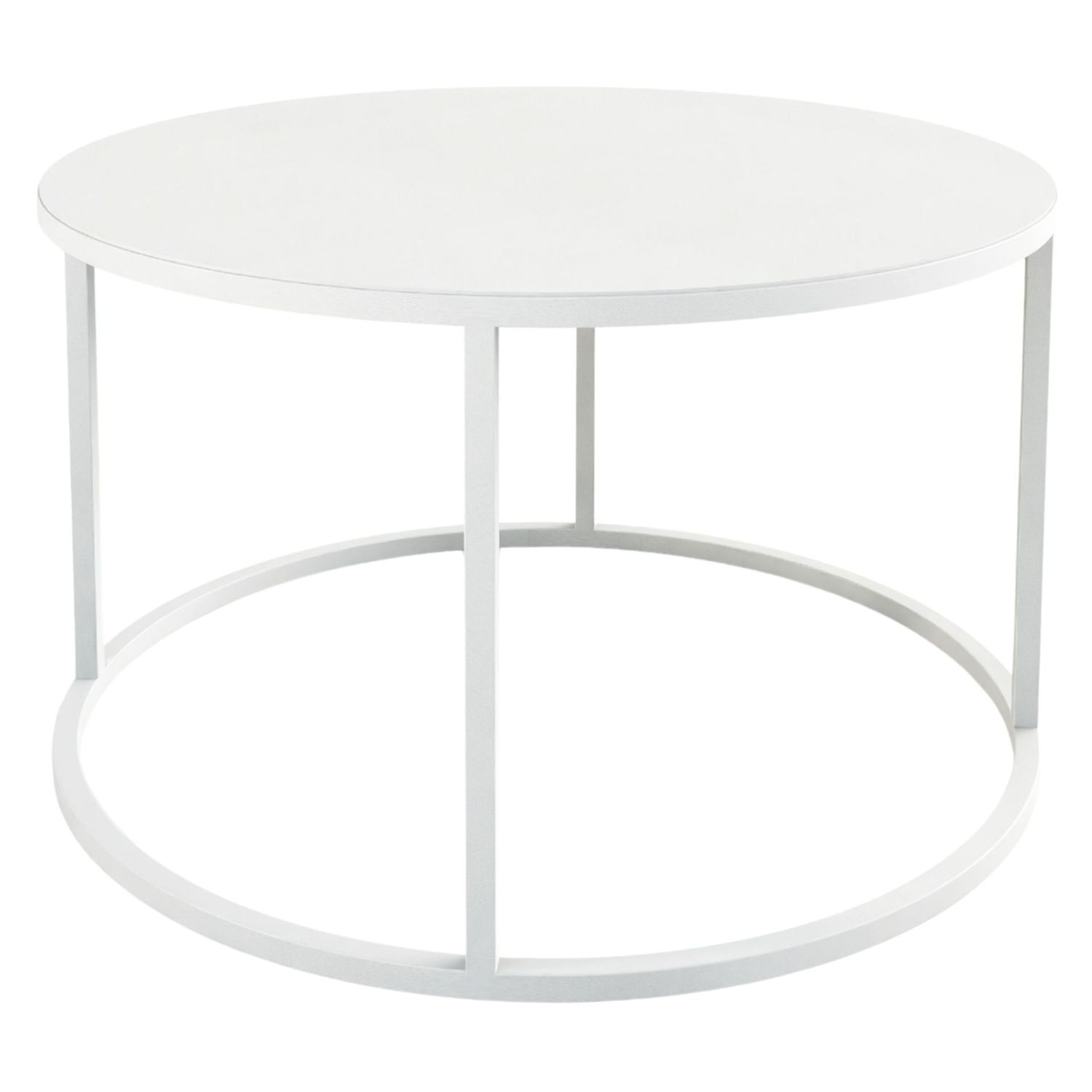 Metallbude - Vesina X Couchtisch weiß 80 cm / 45 cm