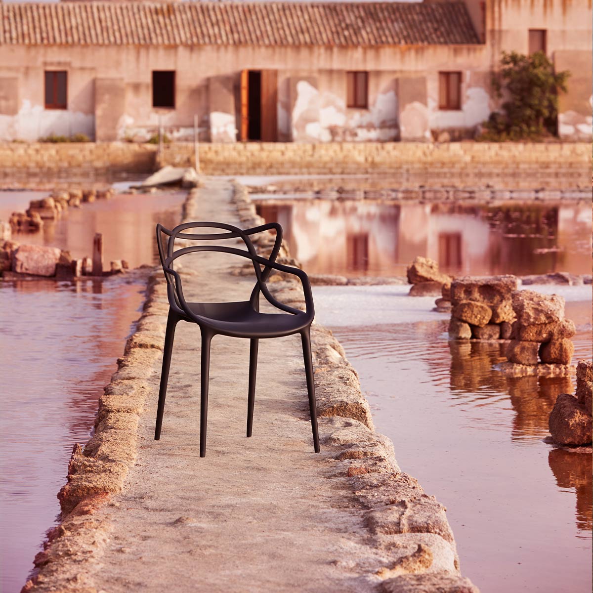 kartell masters sedia stuhl schwarz 83782