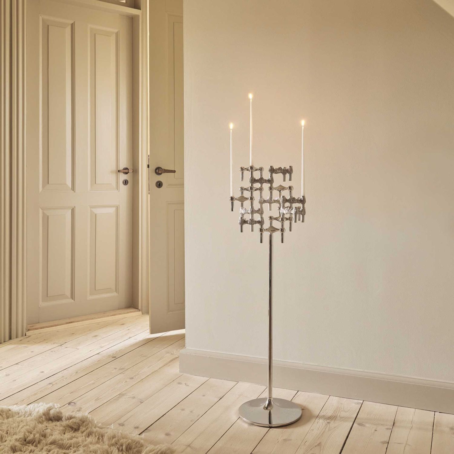 STOFF Nagel - Quist Kerzenhalter chrom 1 Stück