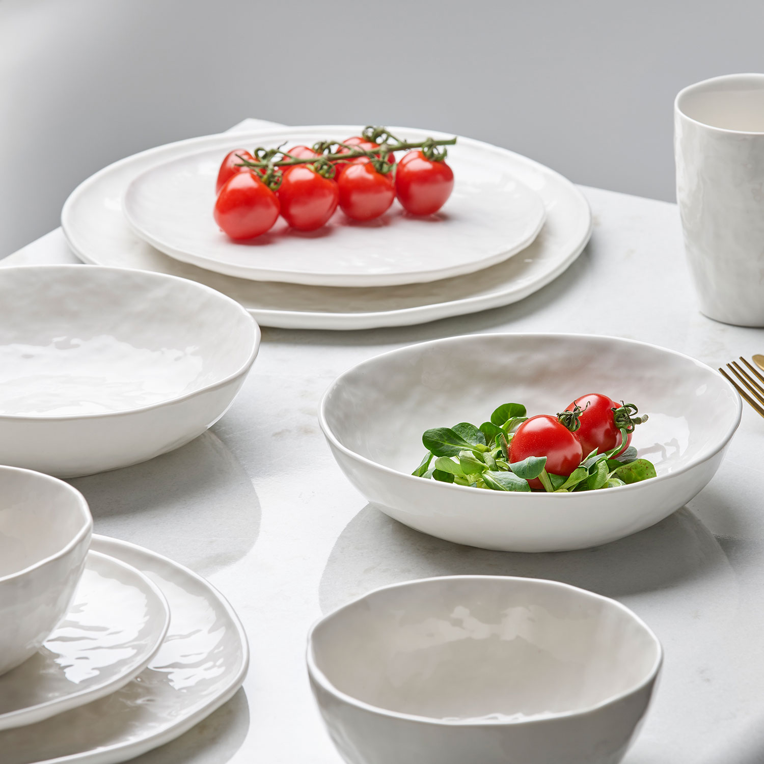 Töchter & Söhne - Marie Dessertteller Ø22 cm weiß