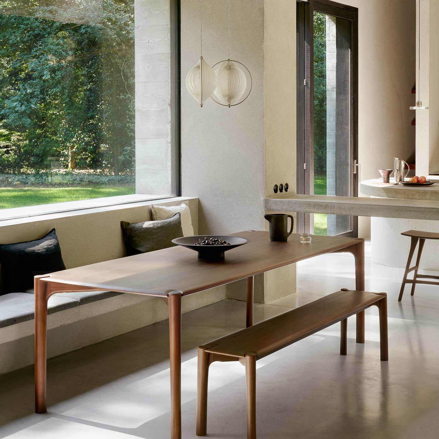 ethnicraft satellite schale mahagoni tisch 97411