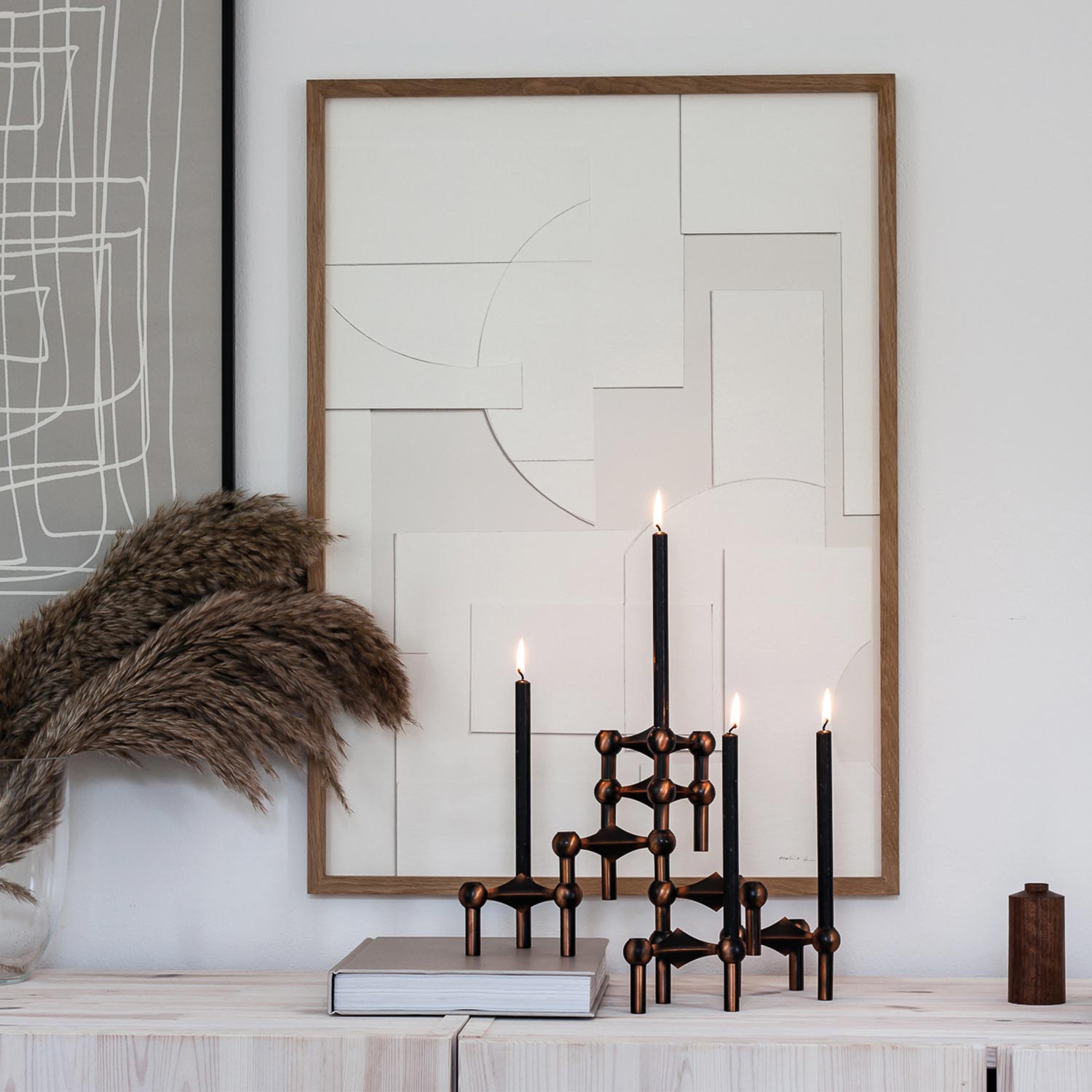 stoff nagel kerzenhalter kerzen 78269