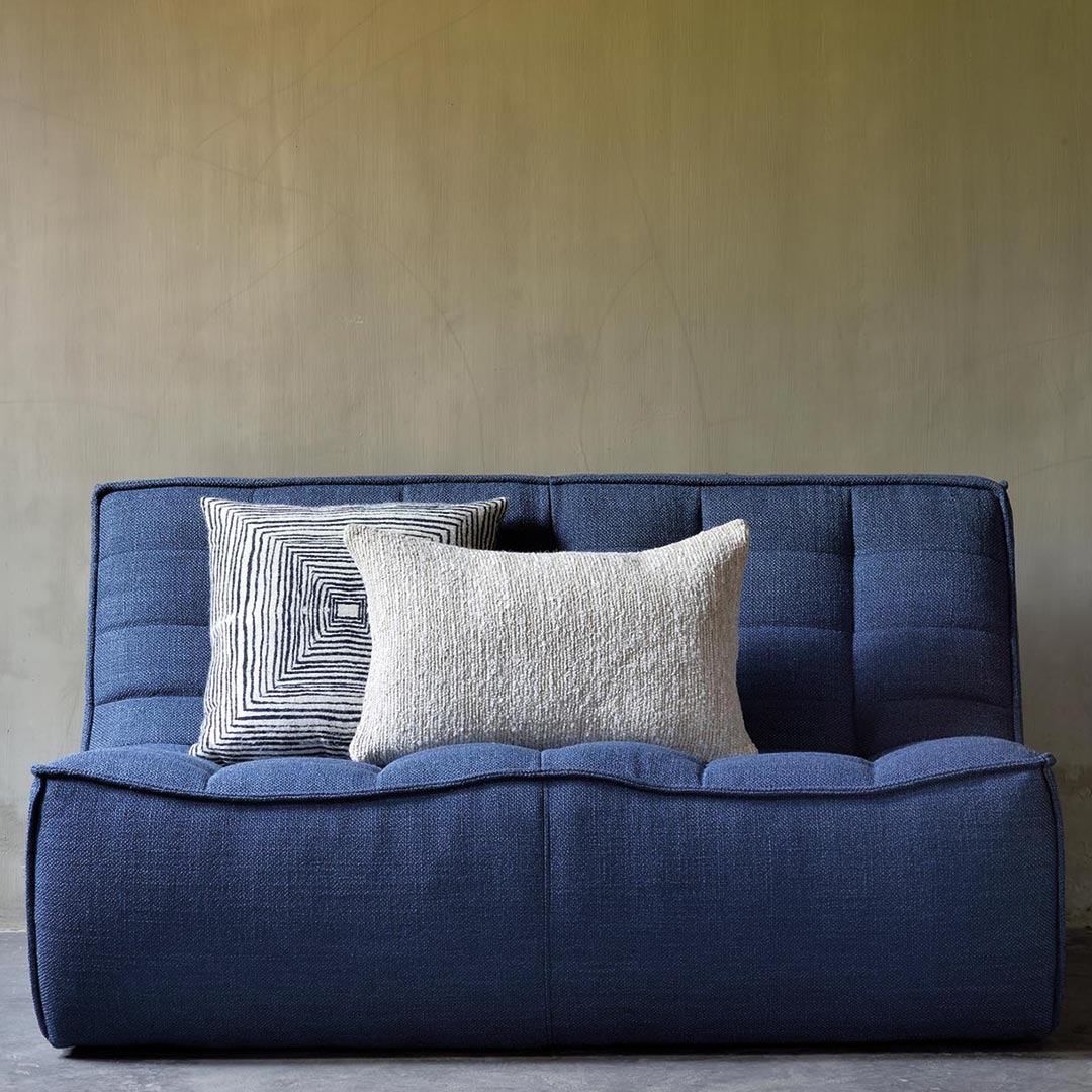 ethnicraft n701 sofa blau zweisitzer ambiente 84023