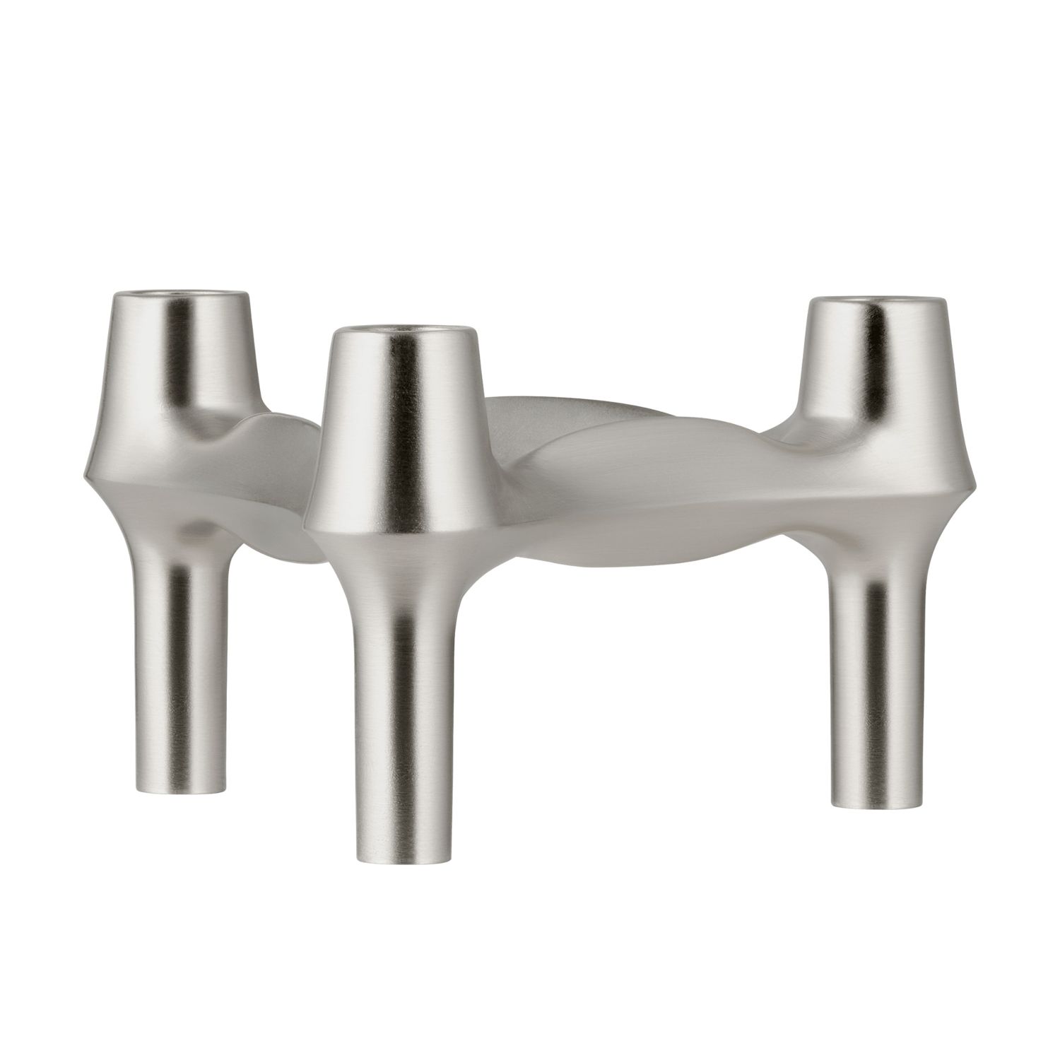 STOFF Nagel - BMF Kerzenhalter chrom gebürstet einzeln