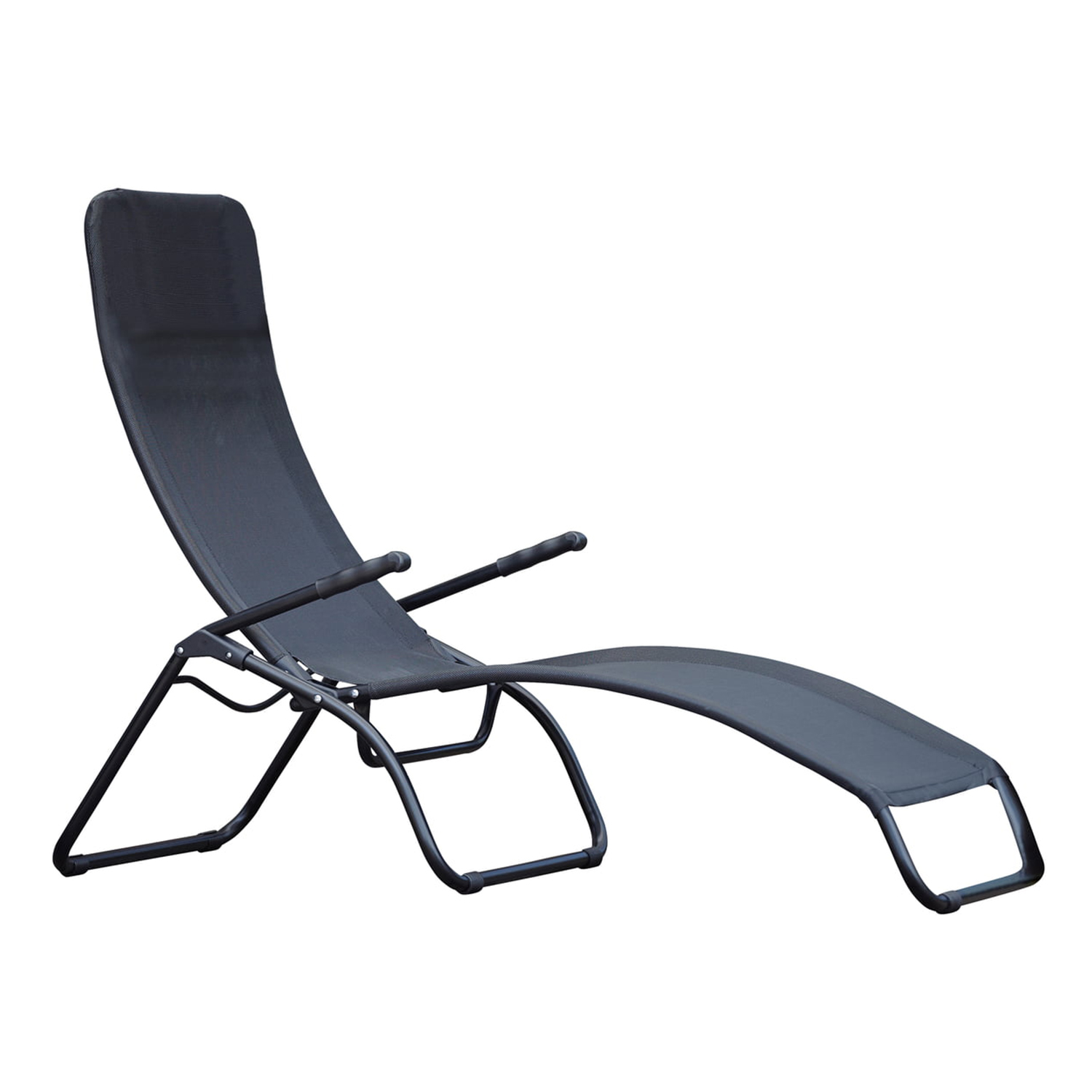 fiam samba terrassenliege schwarz 51539