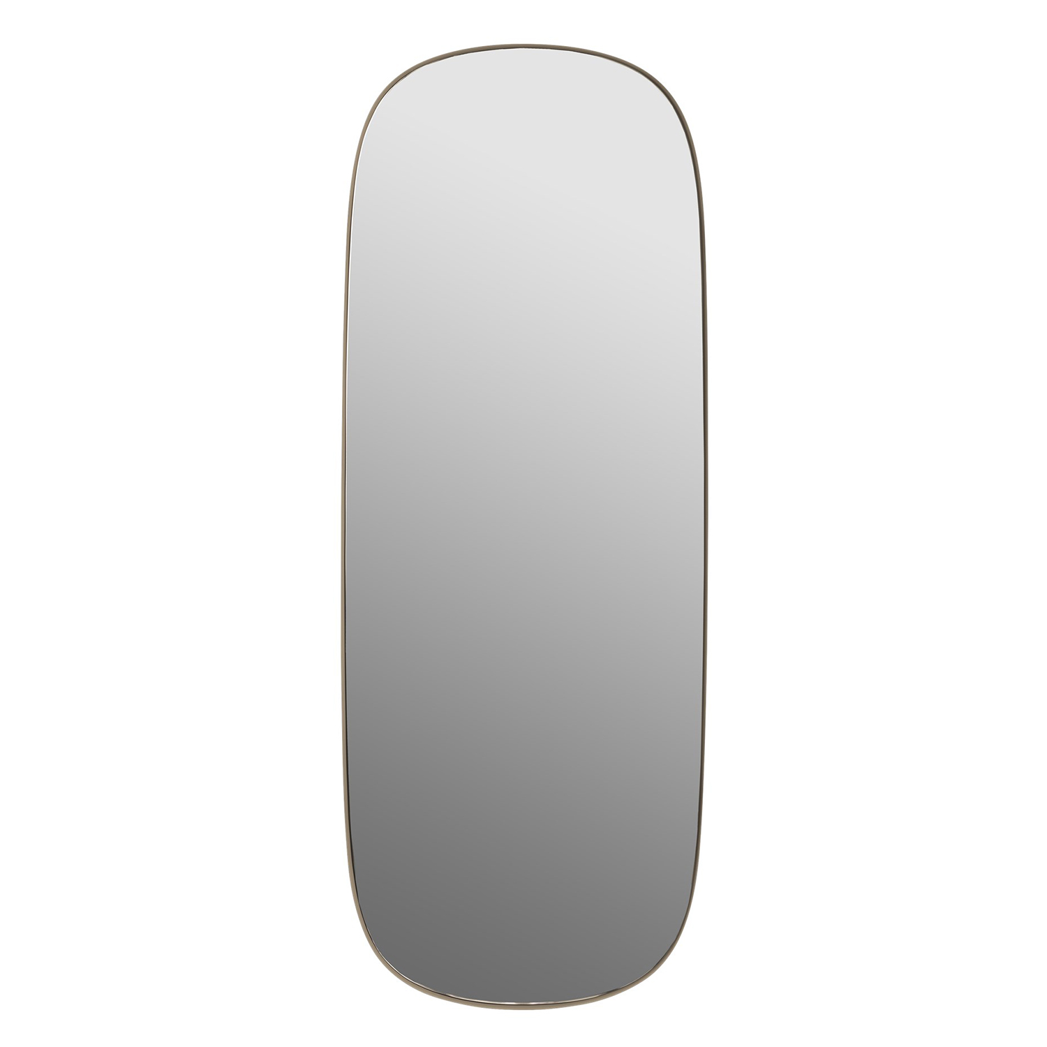 muuto framed mirror large taupe clear 65479