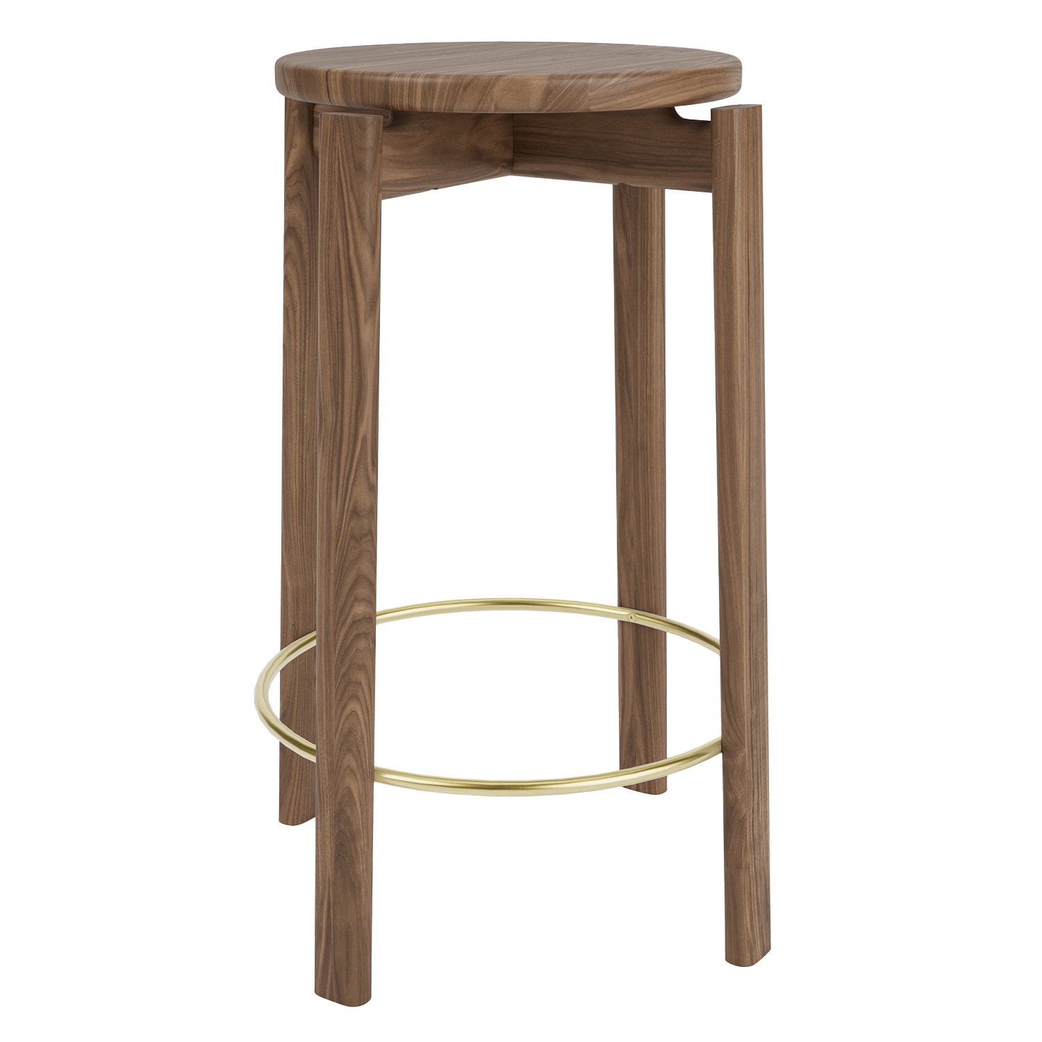 audo passage barhocker walnuss messing 9115879 101281