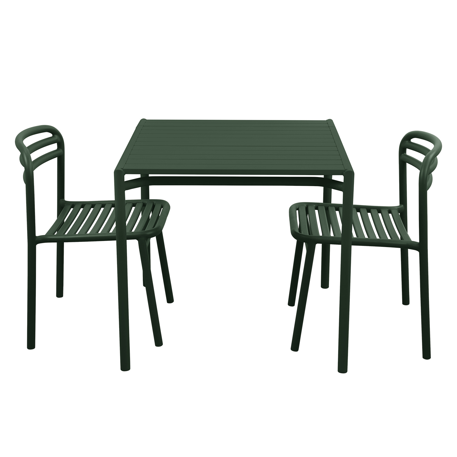 Cane-line - Bliss Tisch 80x80 cm mit 2 Stühlen