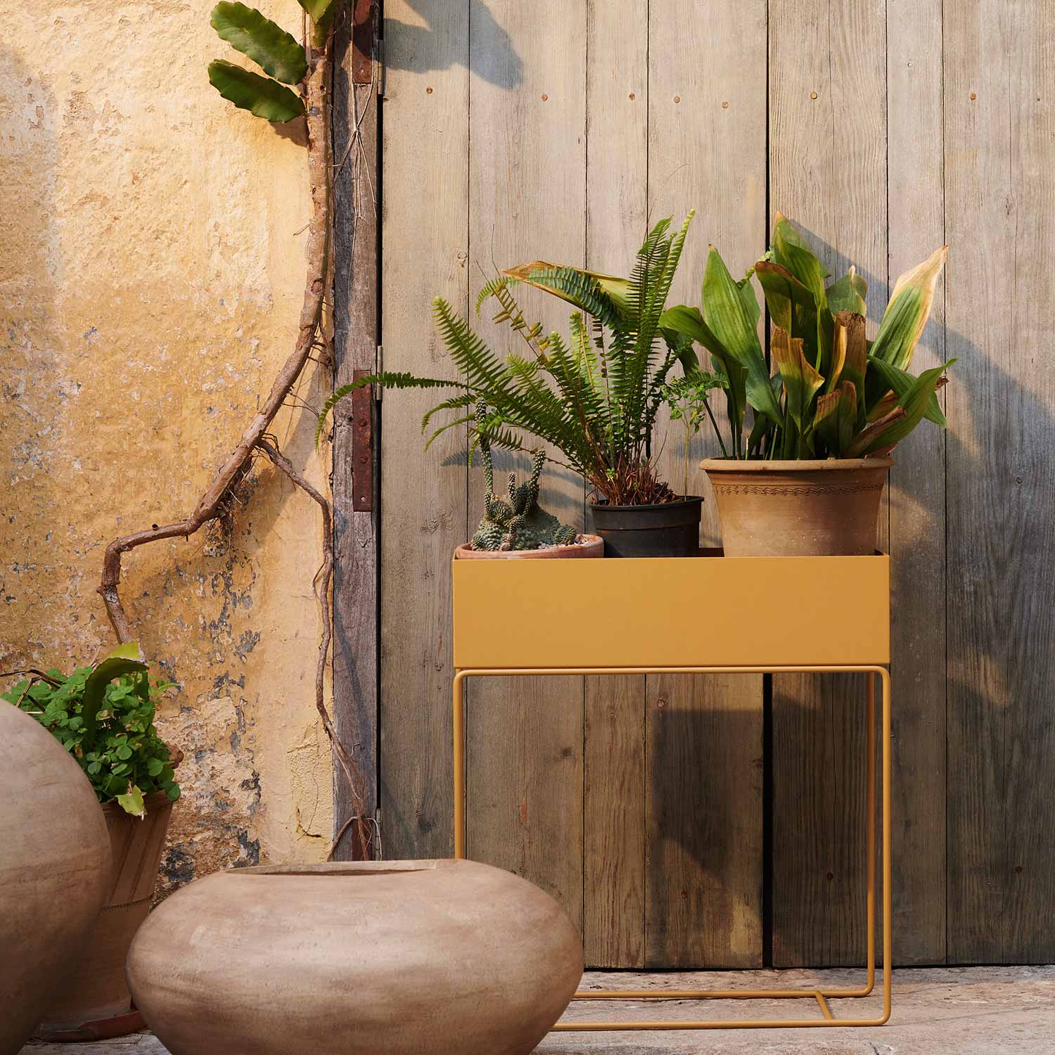 ferm living plant box straw garten 90921