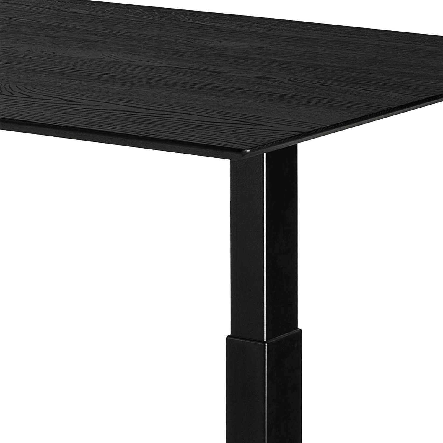 ethnicraft bok verstellbarer schreibtisch schwarz fuss 84320